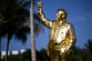 Pastor leads wild dedication ceremony for Trump’s giant gold statue at his own golf course