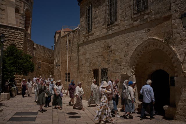 ISRAEL-JERUSALÉN-MONJA ATACADA