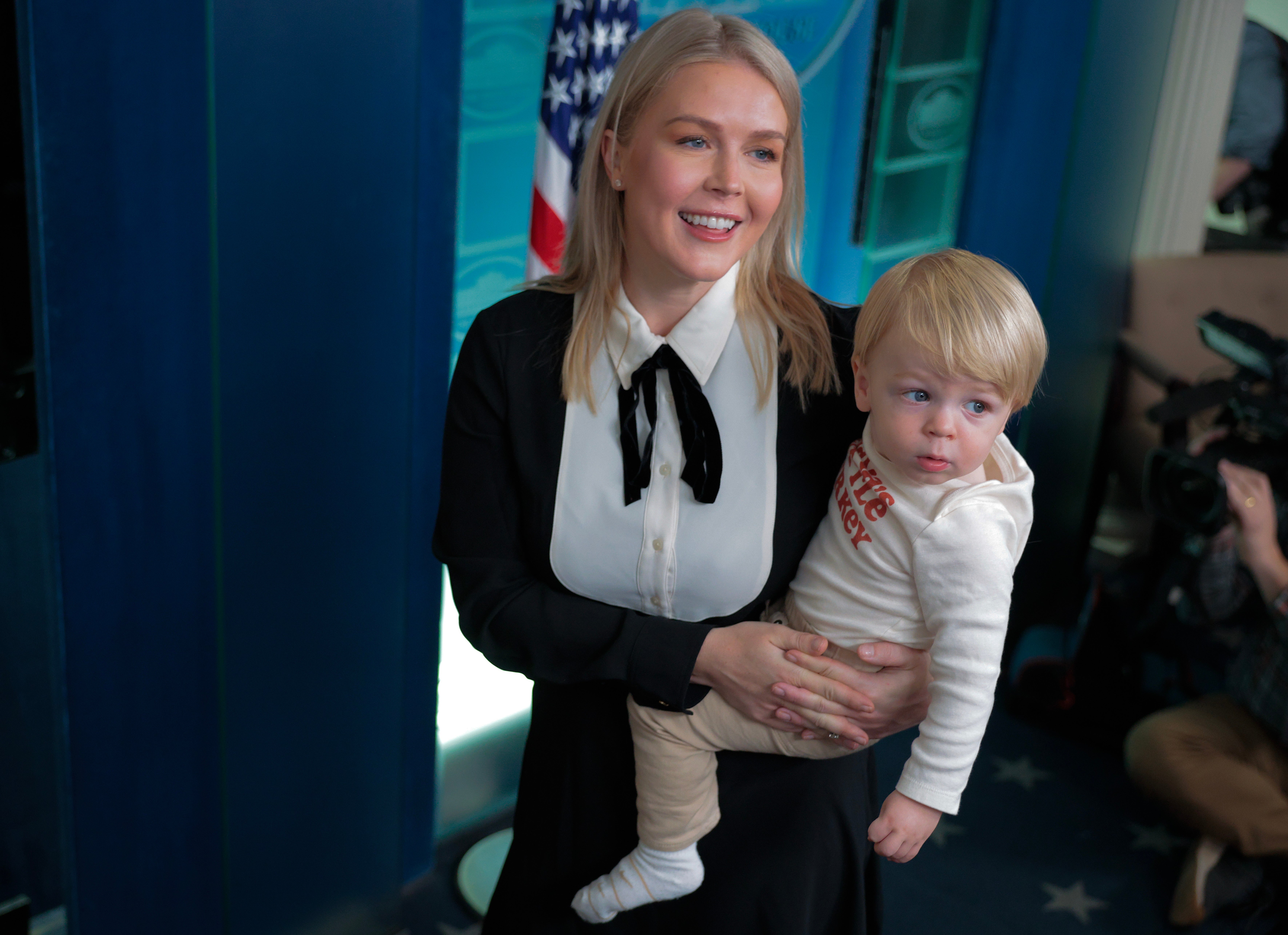Leavitt announced that she and her husband would be expecting their second child in December