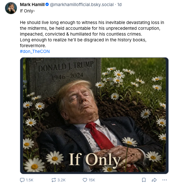 The White House condemned the post, which comes on the heels of an alleged assassination attempt against the president at the White House Correspondents’ dinner in April