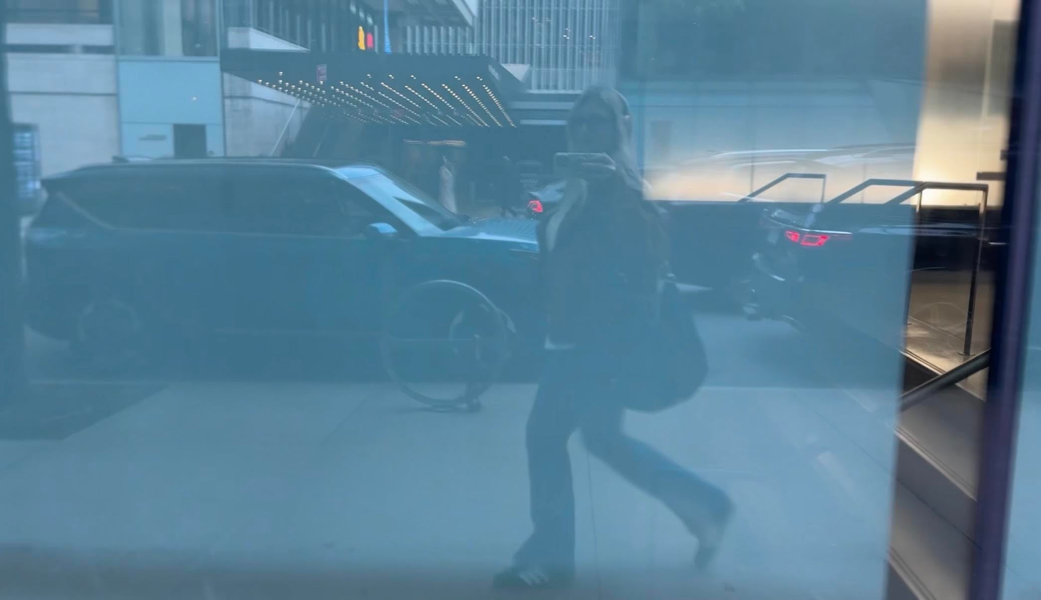 Julia Musto walks home from work