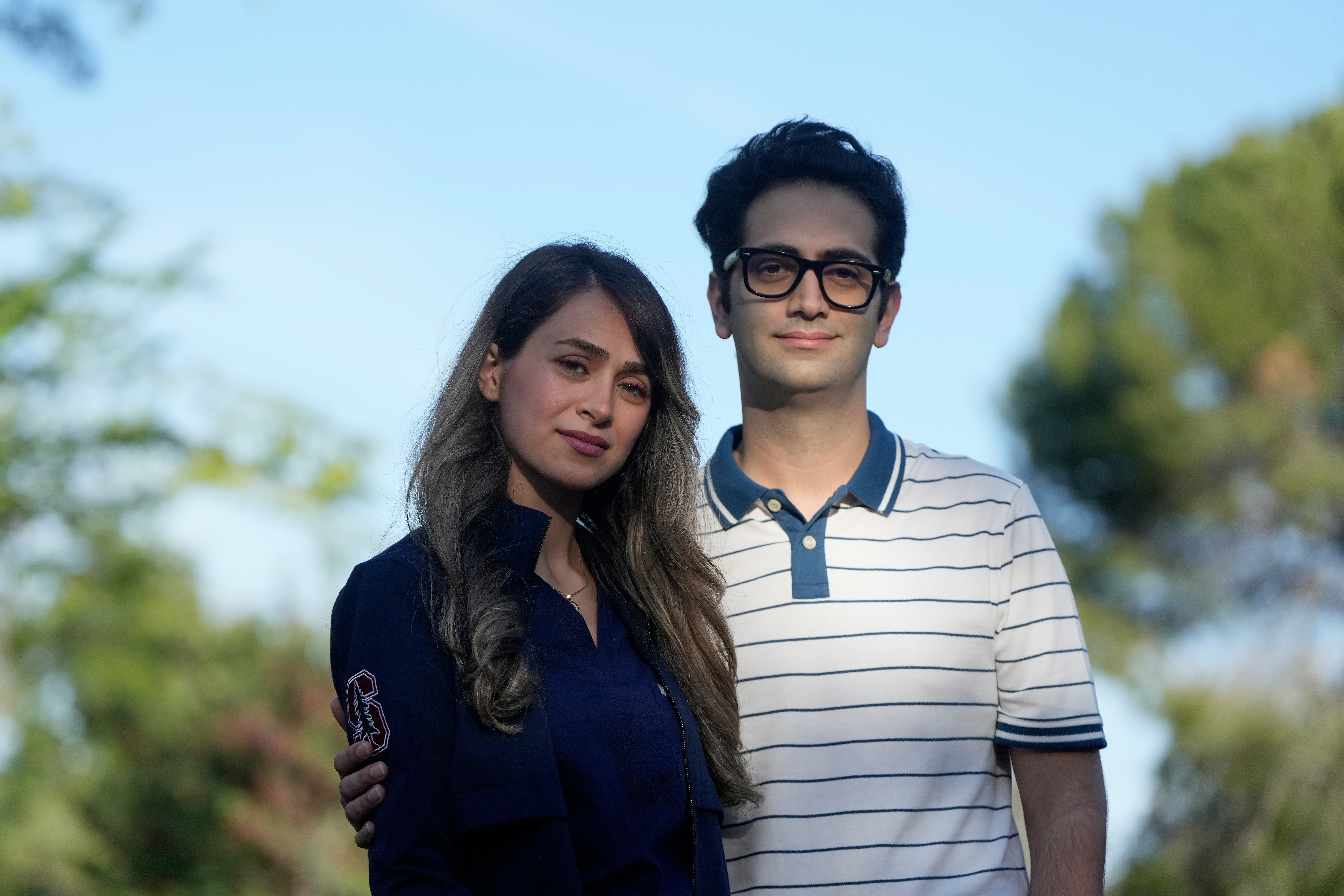 Dr. Zahra Shokri Varniab, left, and her husband, Ashkan Pourabhari Langroudi