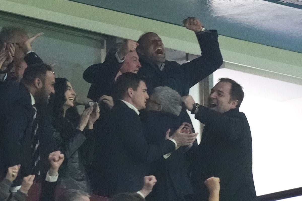 Prince of Wales cheers as Aston Villa head to Europa League final