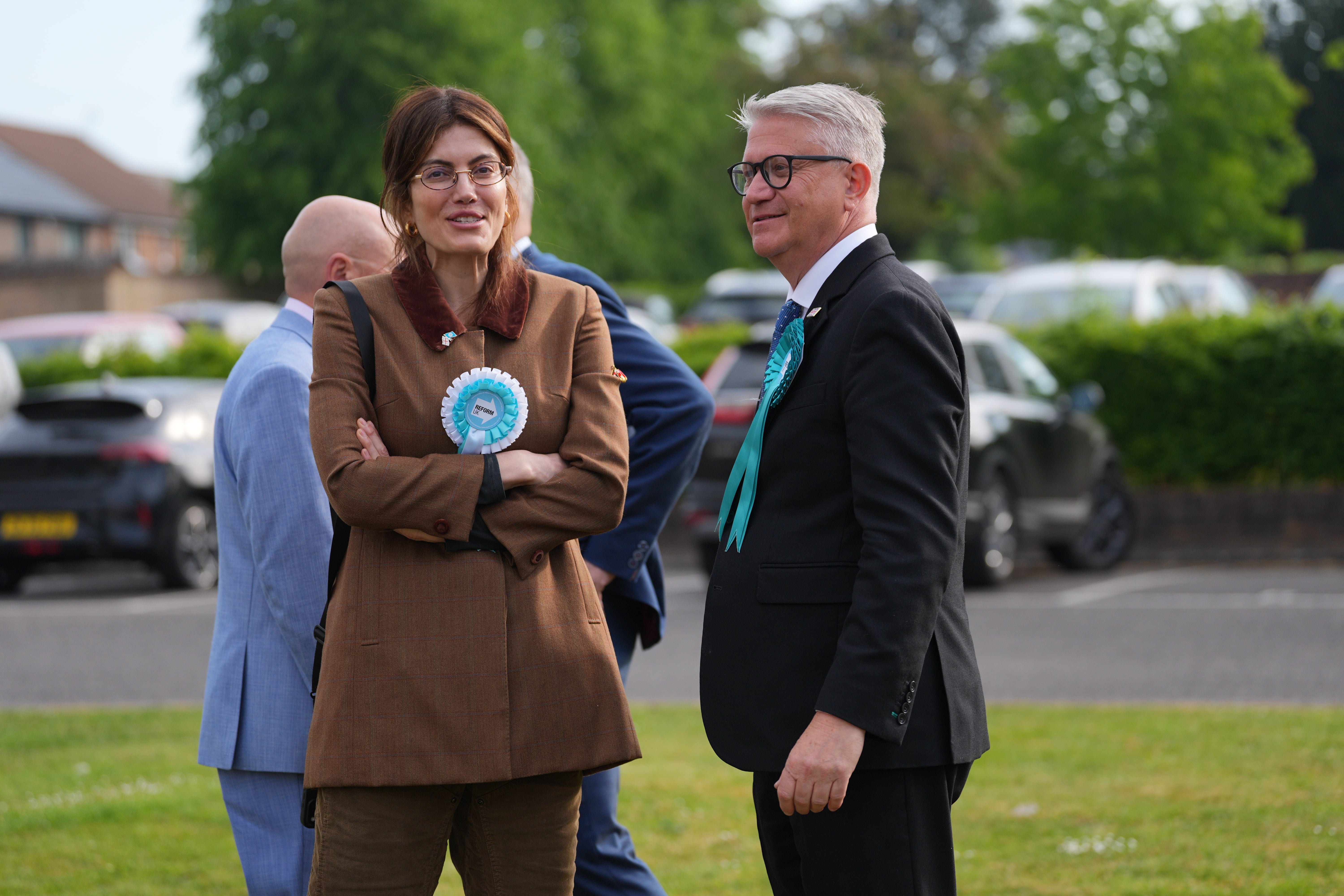 Lila Cunningham with Romform Reform MP Andrew Rosindell