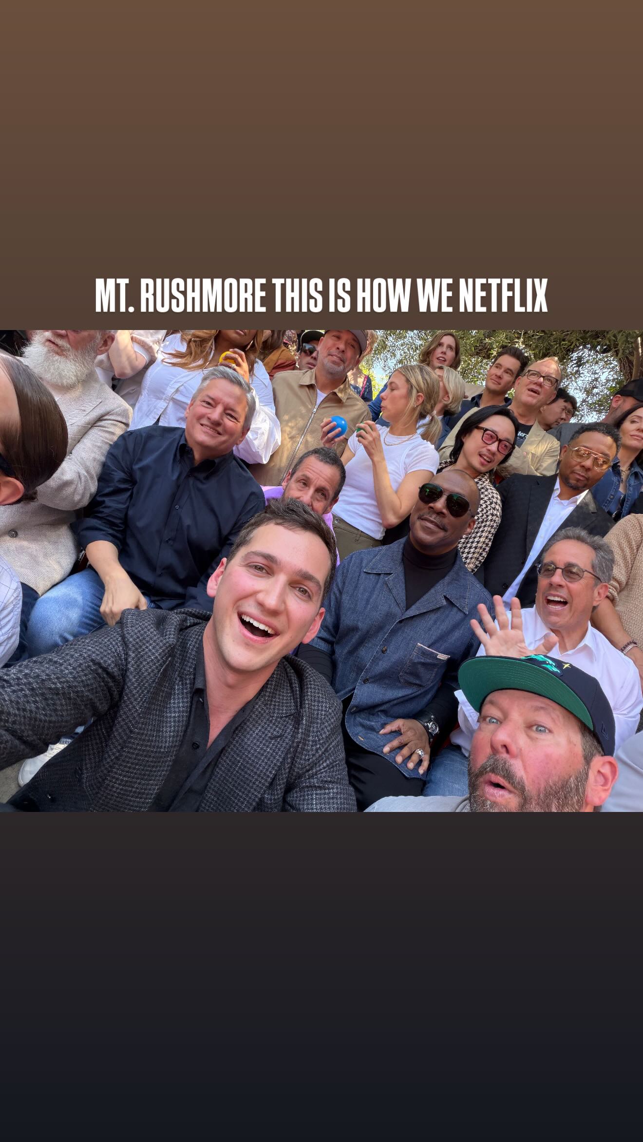 Impressionist Matt Friend takes fans inside ridiculously star-studded comedy brunch at Netflix CEO&rsquo;s house