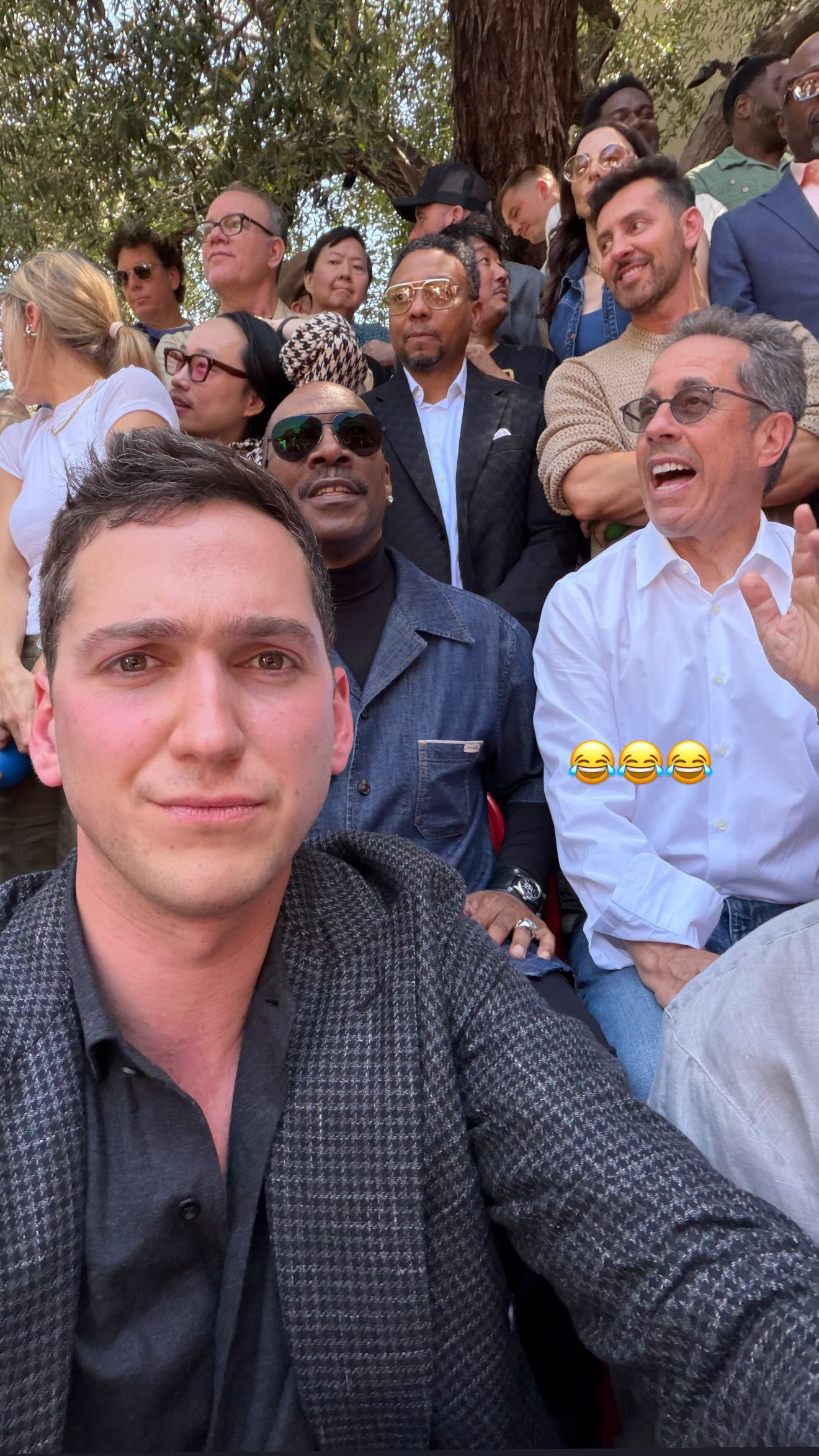 Eddie Murphy e Jerry Seinfeld estavam entre as dezenas de grandes nomes presentes