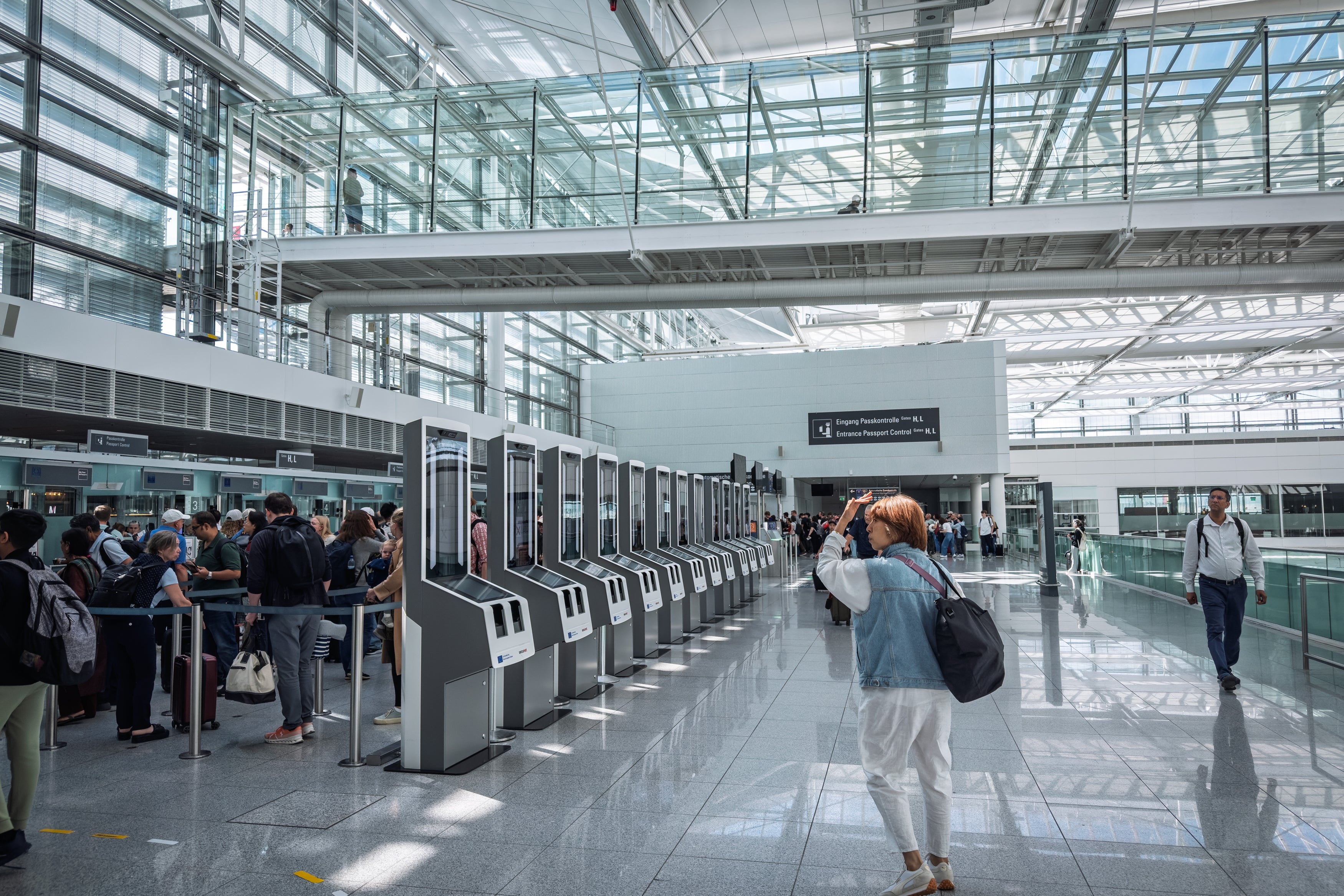 The EES involves people from third-party countries such as the UK having their fingerprints registered and photograph taken to enter the Schengen Area, which consists of 29 European countries, mainly in the EU (Getty/iStock)