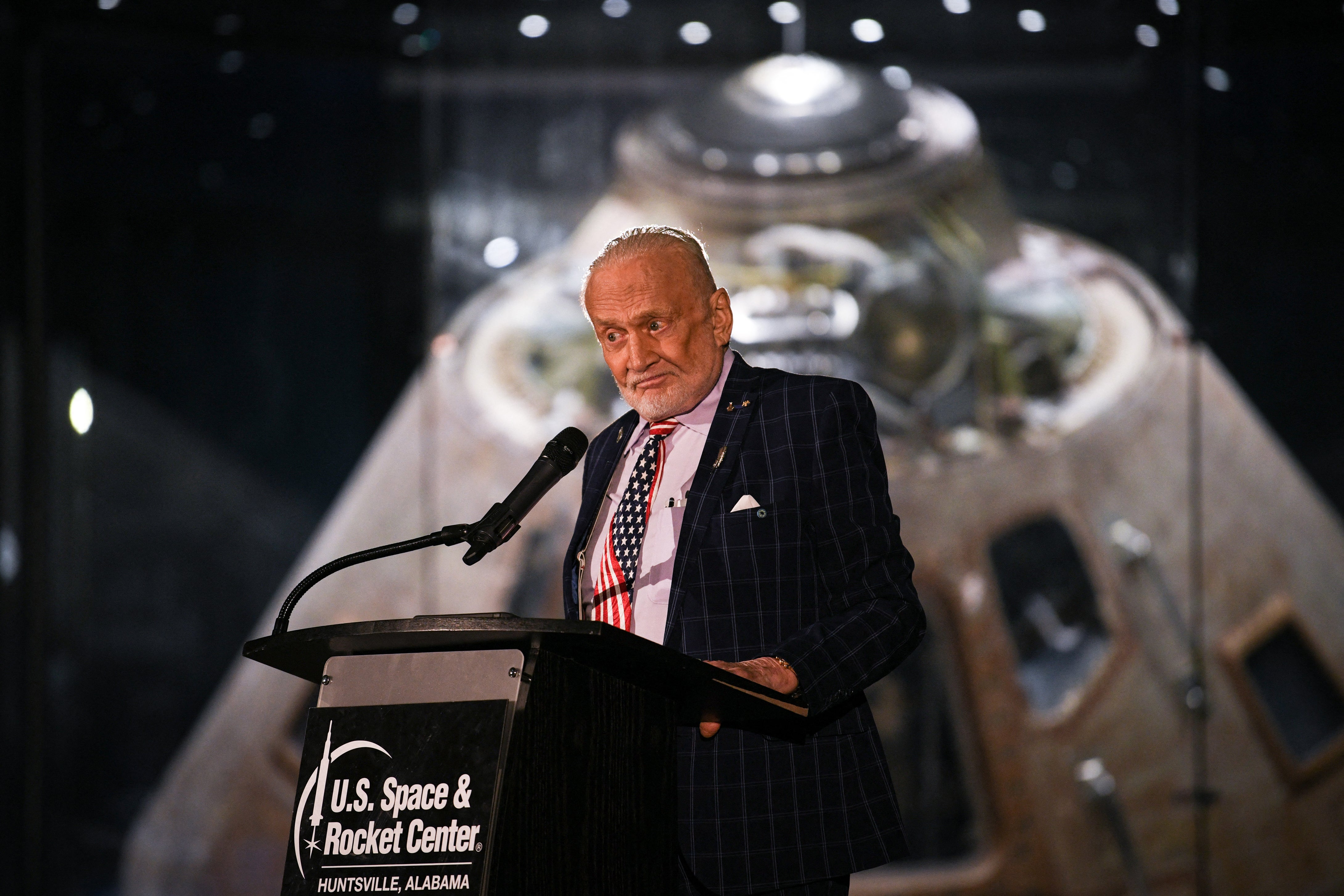 Astronaut Buzz Aldrin was the second person to walk on the moon