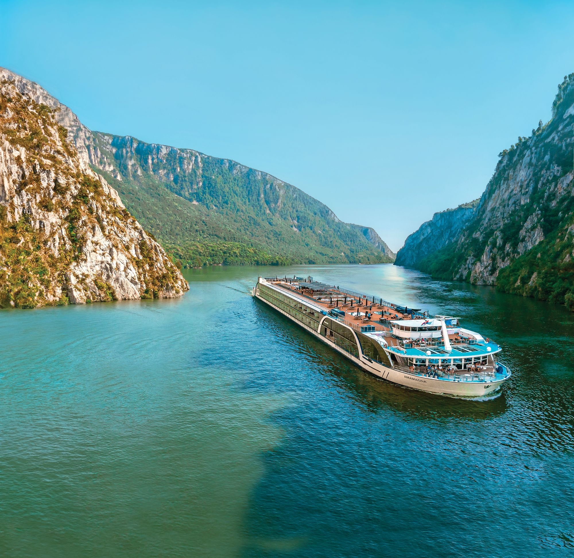 The AmaMagna is twice the width of traditional European river ships