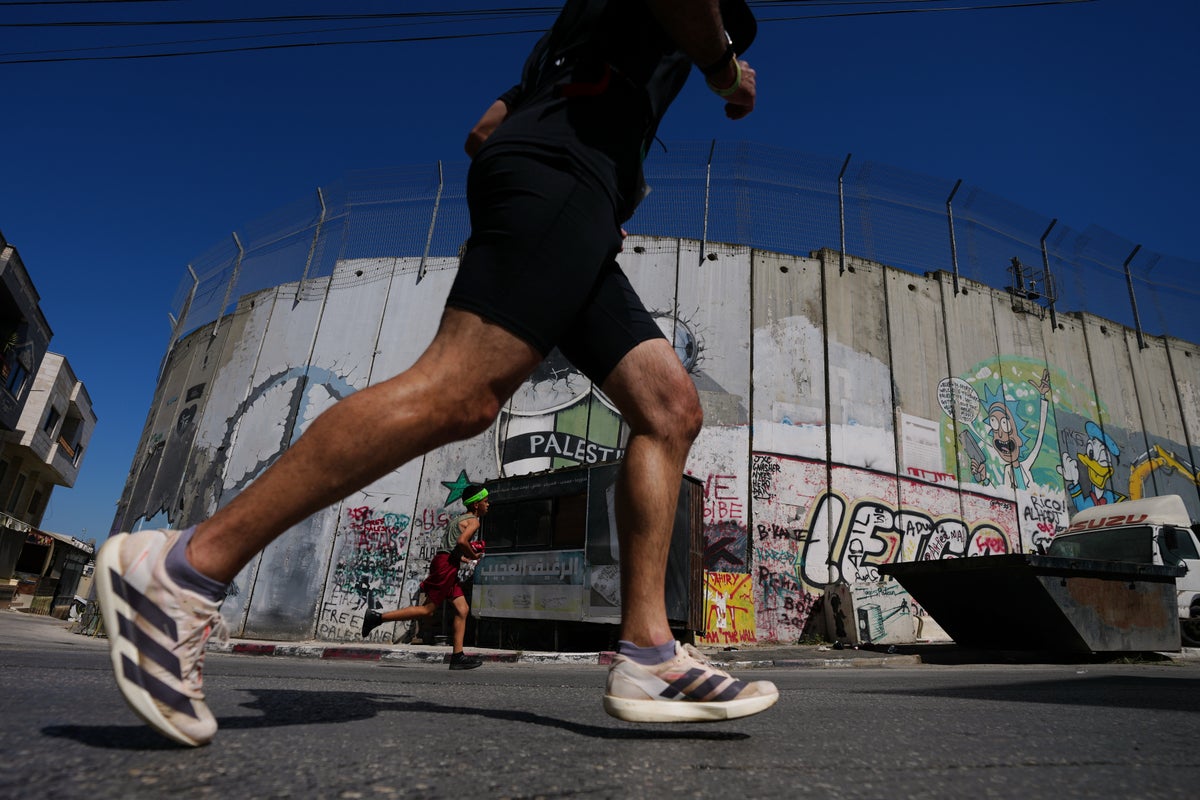 Photos of the Palestinian marathon
