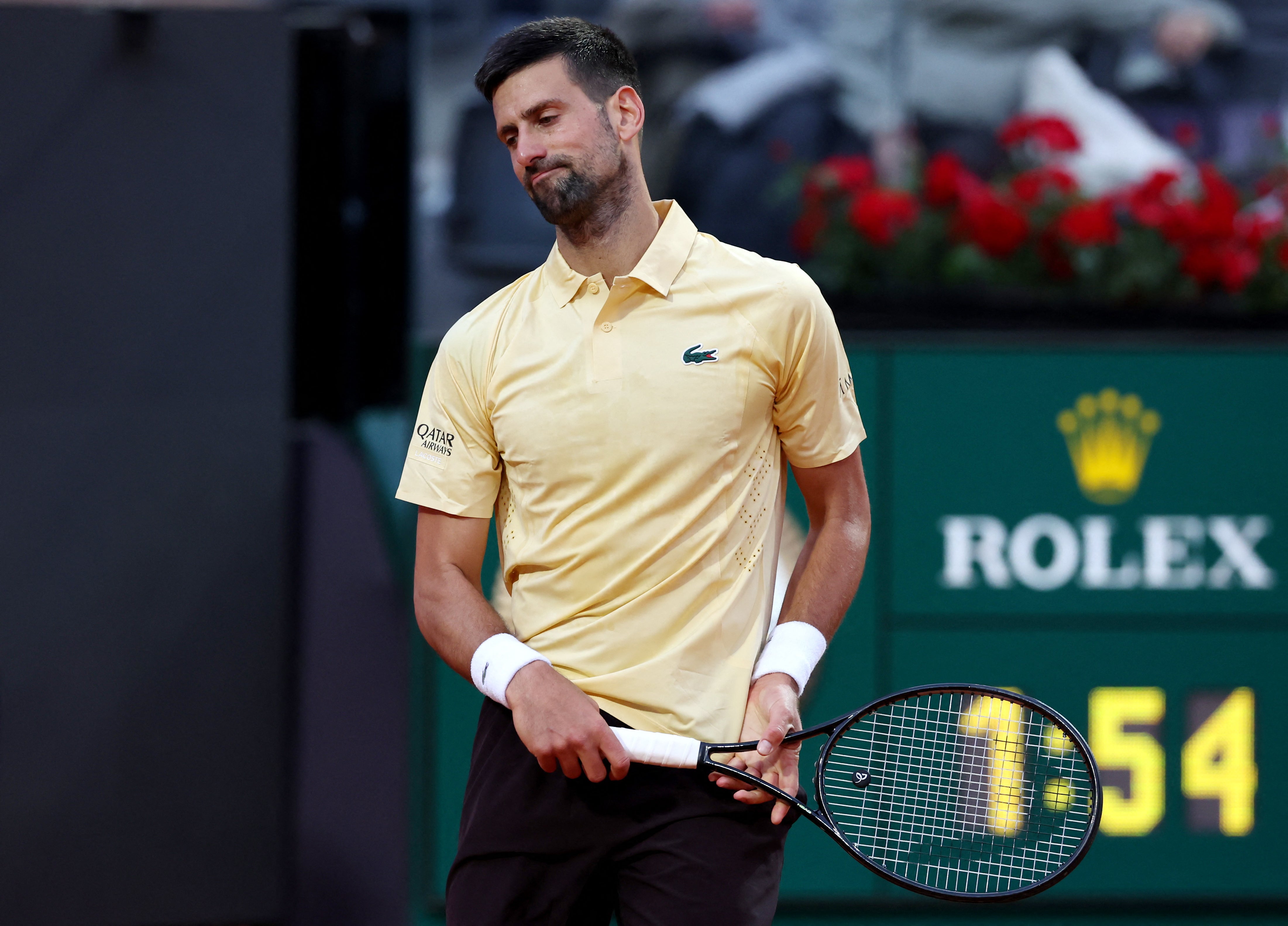 <p>Djokovic was beaten by Croatian qualifier Dino Prizmic</p>