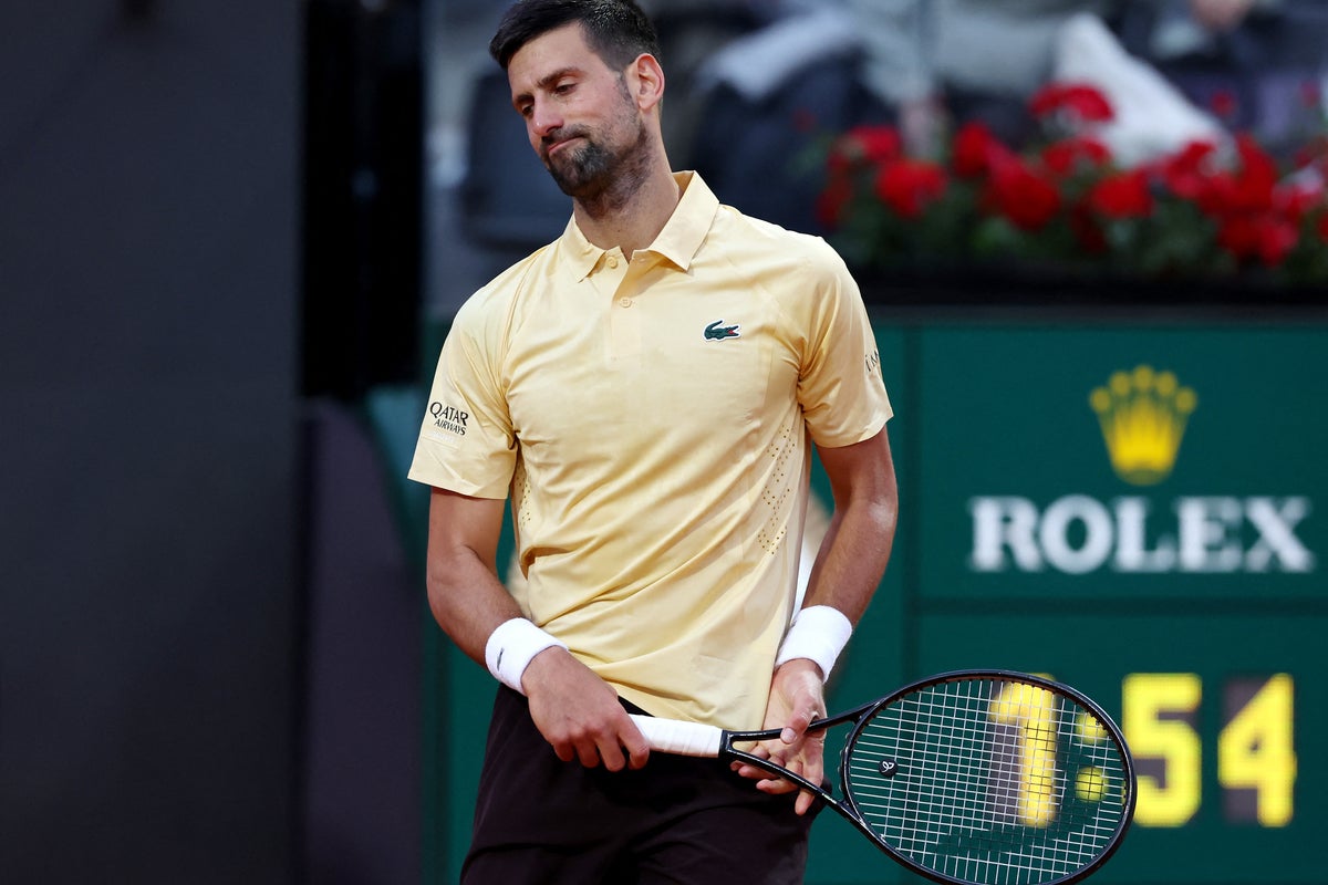 Novak Djokovic knocked out of Italian Open in shock opening round defeat