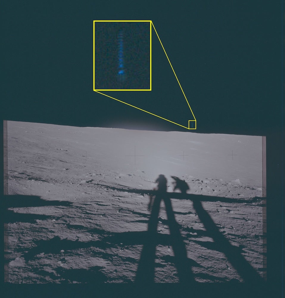 The Pentagon included these photos from the Apollo 12 mission in the latest batch of UFO files released Friday