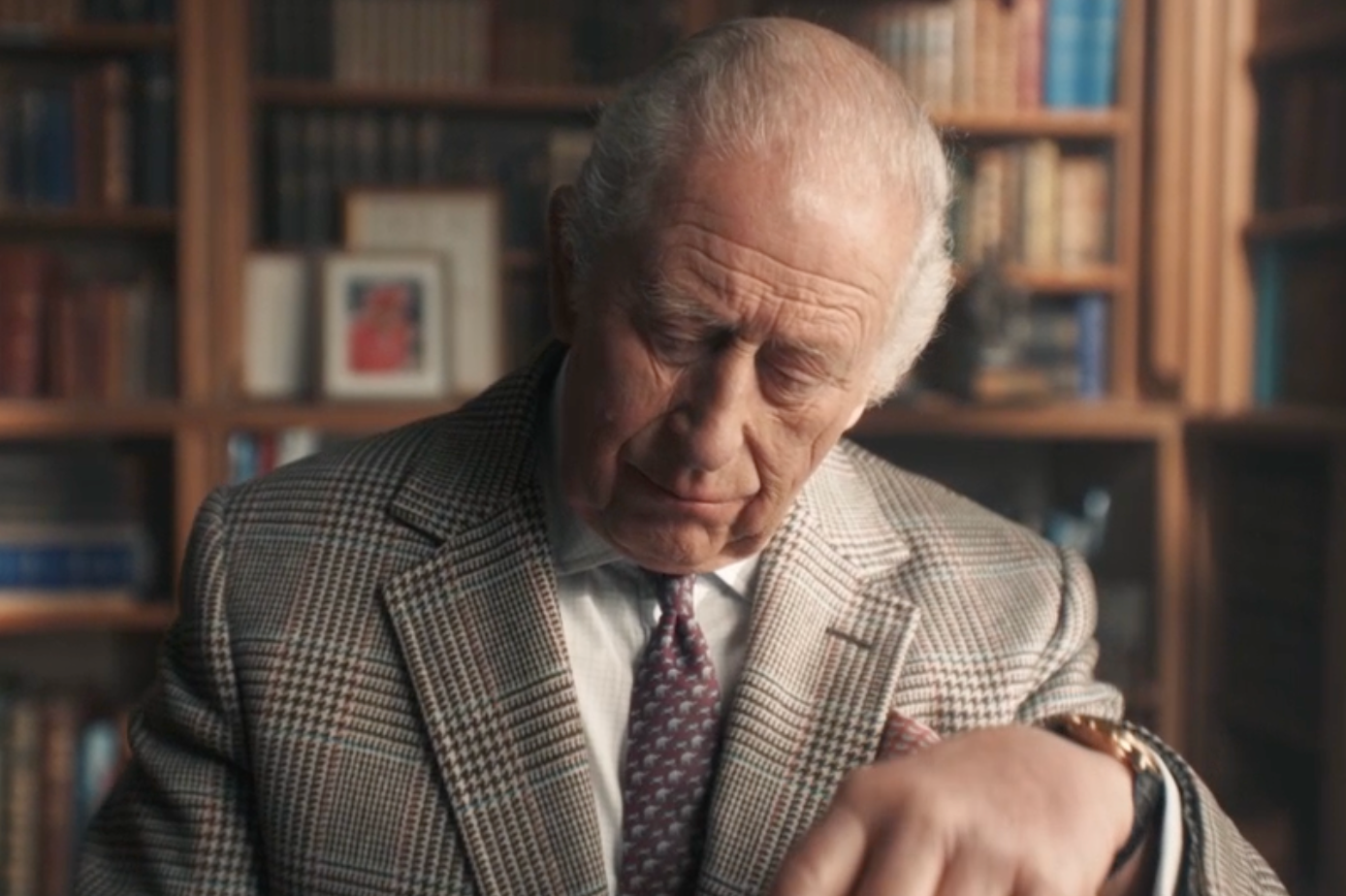 King Charles III writing Sir David Attenborough's birthday letter