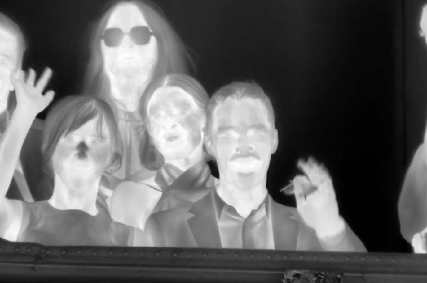 Benedict Cumberbatch and his wife caught on night-vision camera