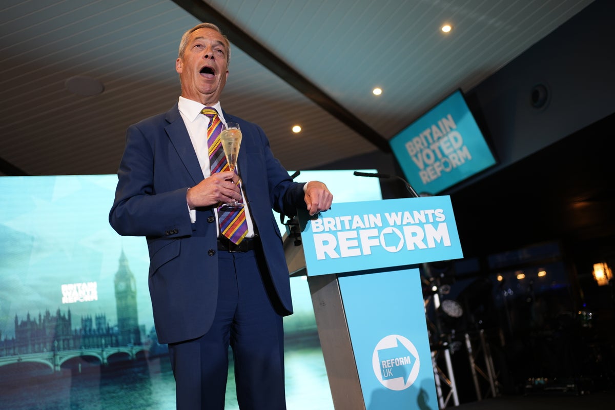 Local election results live: Farage hails ‘truly historic day’ for Reform after Labour suffers huge losses