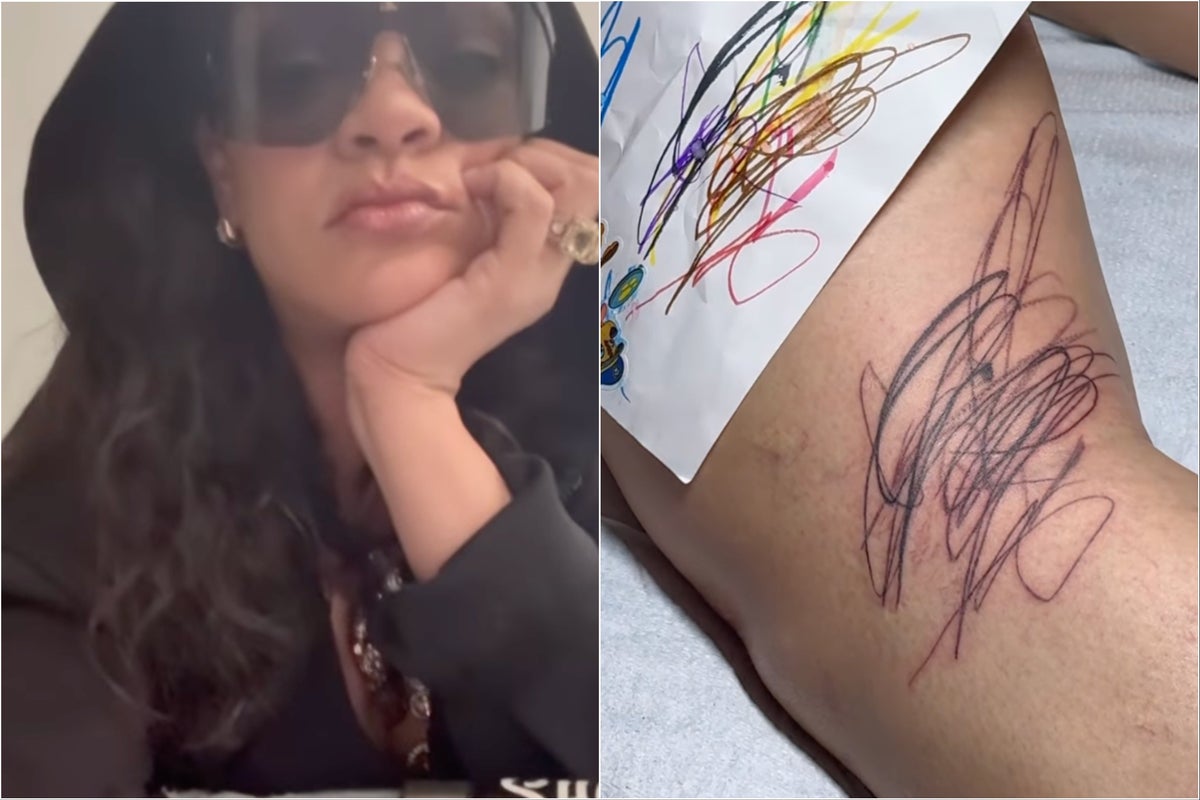 Rihanna unveils touching tattoo designed by her three children – UK Times Rihanna unveils touching tattoo designed by her three children – UK Times