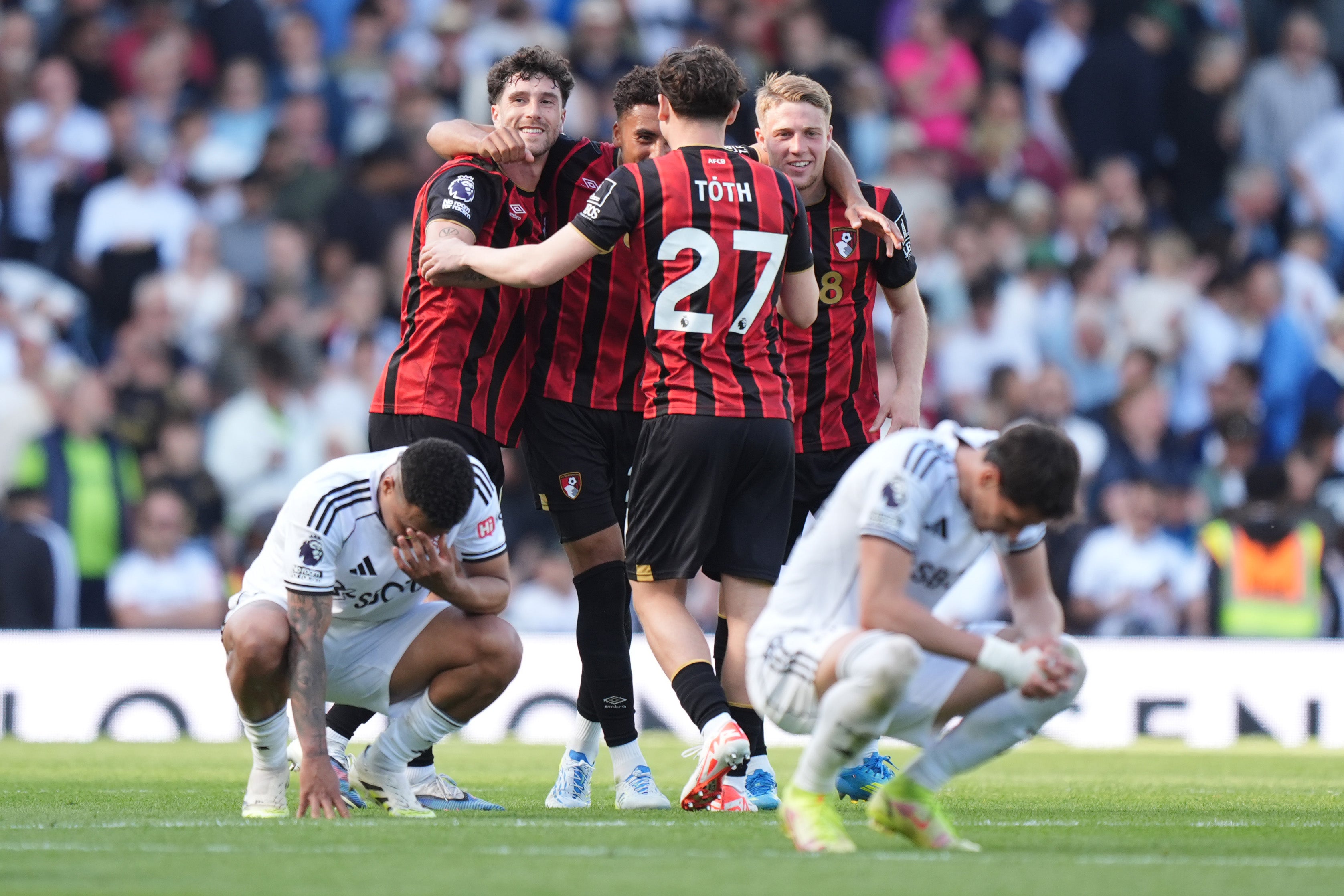 Fulham slipped to a damaging defeat