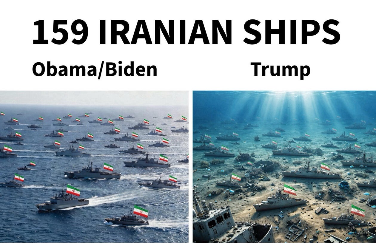 Trump took aim at his Democratic predecessors in another post, apparently for their unwillingness to take military action against Iran