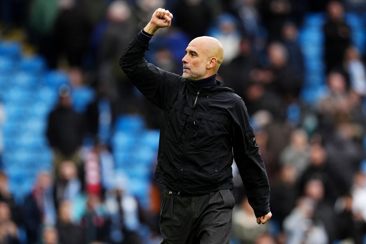 Pep Guardiola is a happy Hammer as Manchester City seek title favour