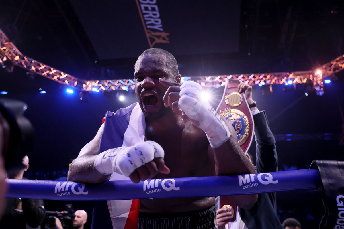 Daniel Dubois climbs off canvas to claim WBO heavyweight title
