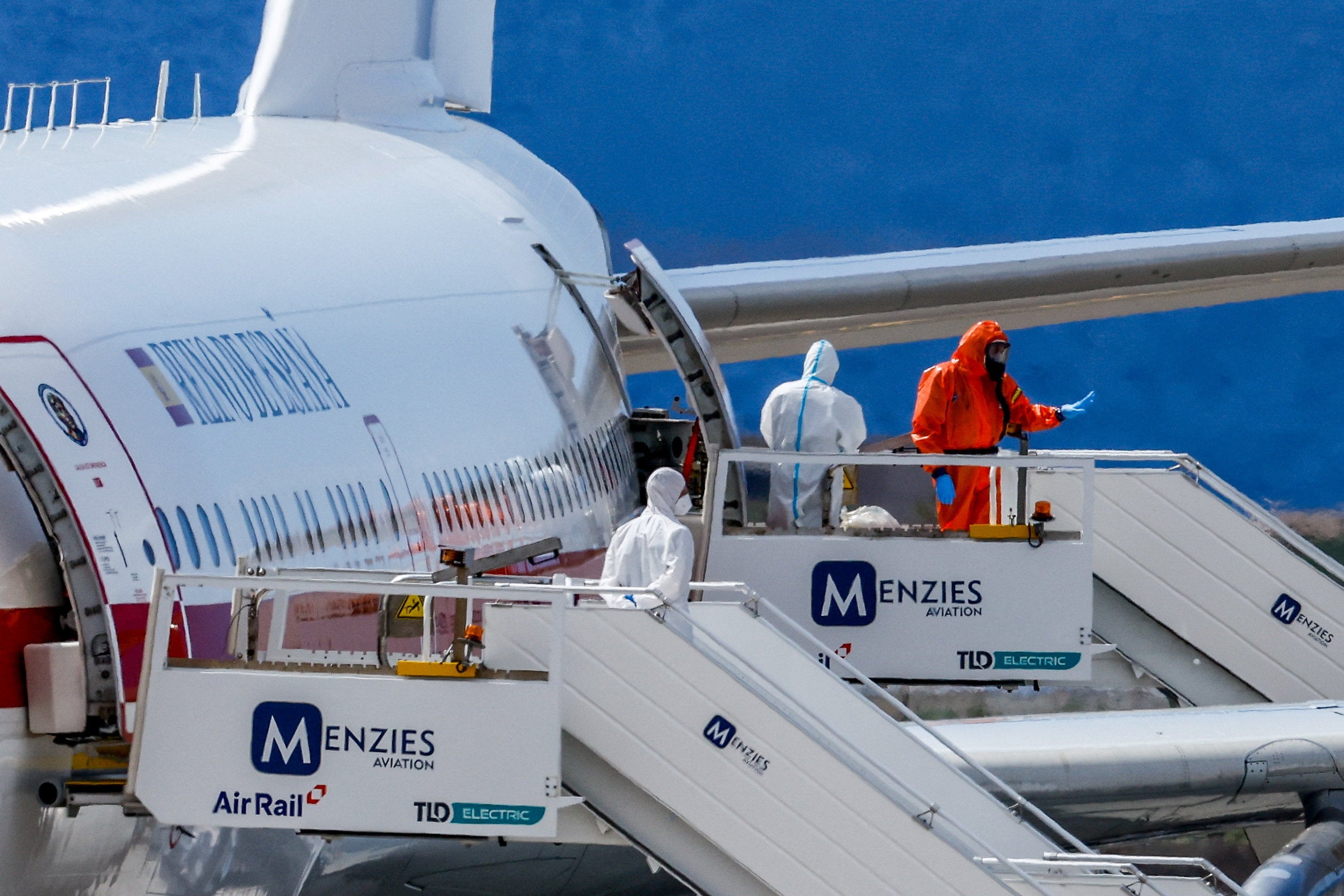 Passengers disembarked earlier this morning