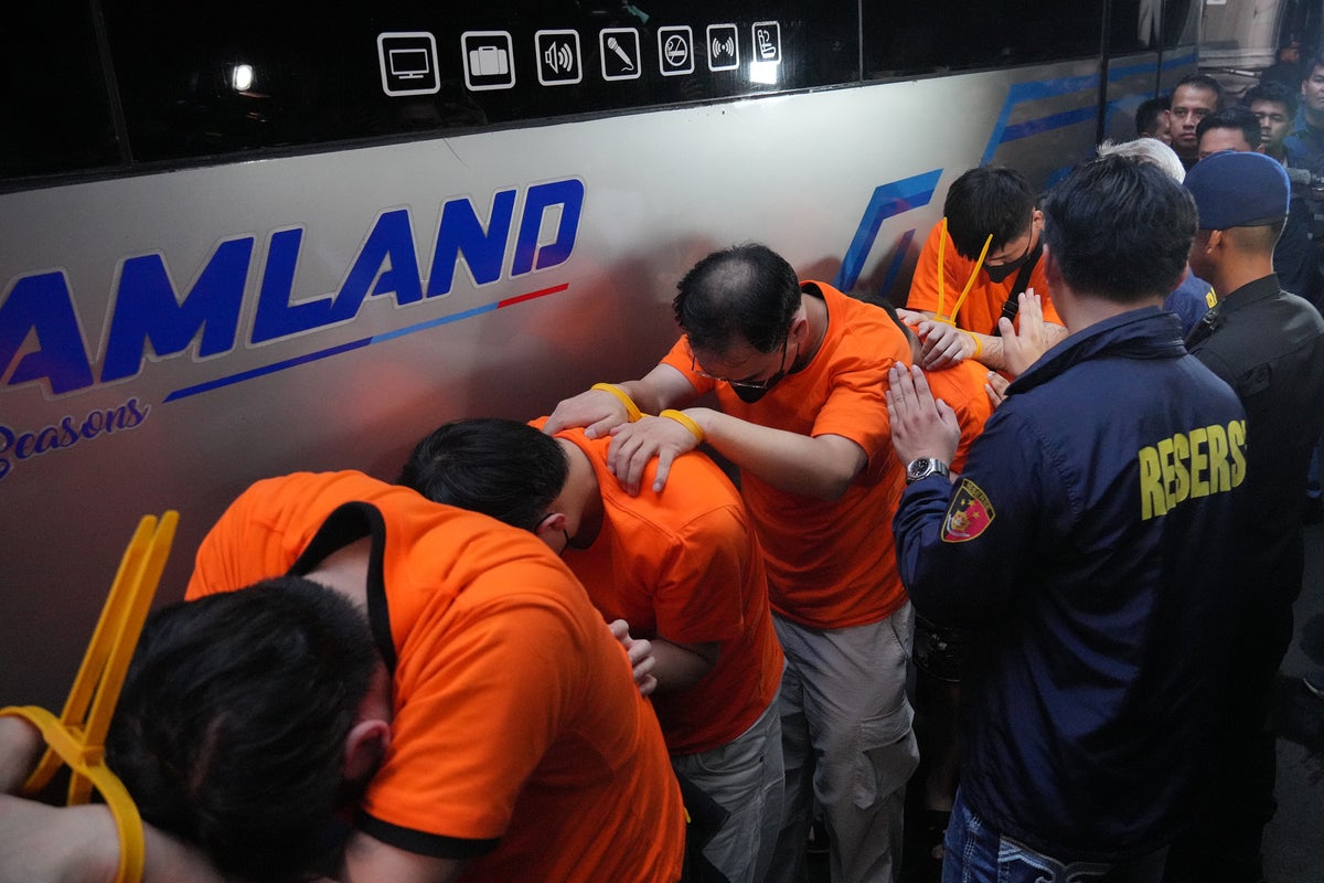 Indonesian police arrest 321 foreigners in an operation to crack down on banned online gambling