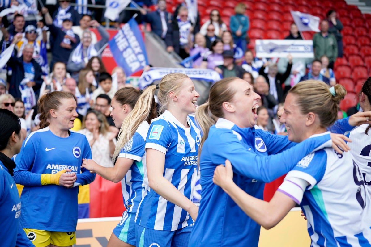 Brighton produce thrilling comeback against Liverpool to reach first ever Women’s FA Cup final