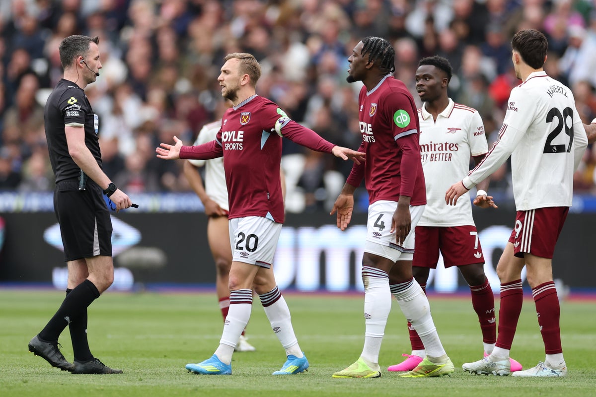 Arsenal near Premier League title as VAR rules out dramatic West Ham goal
