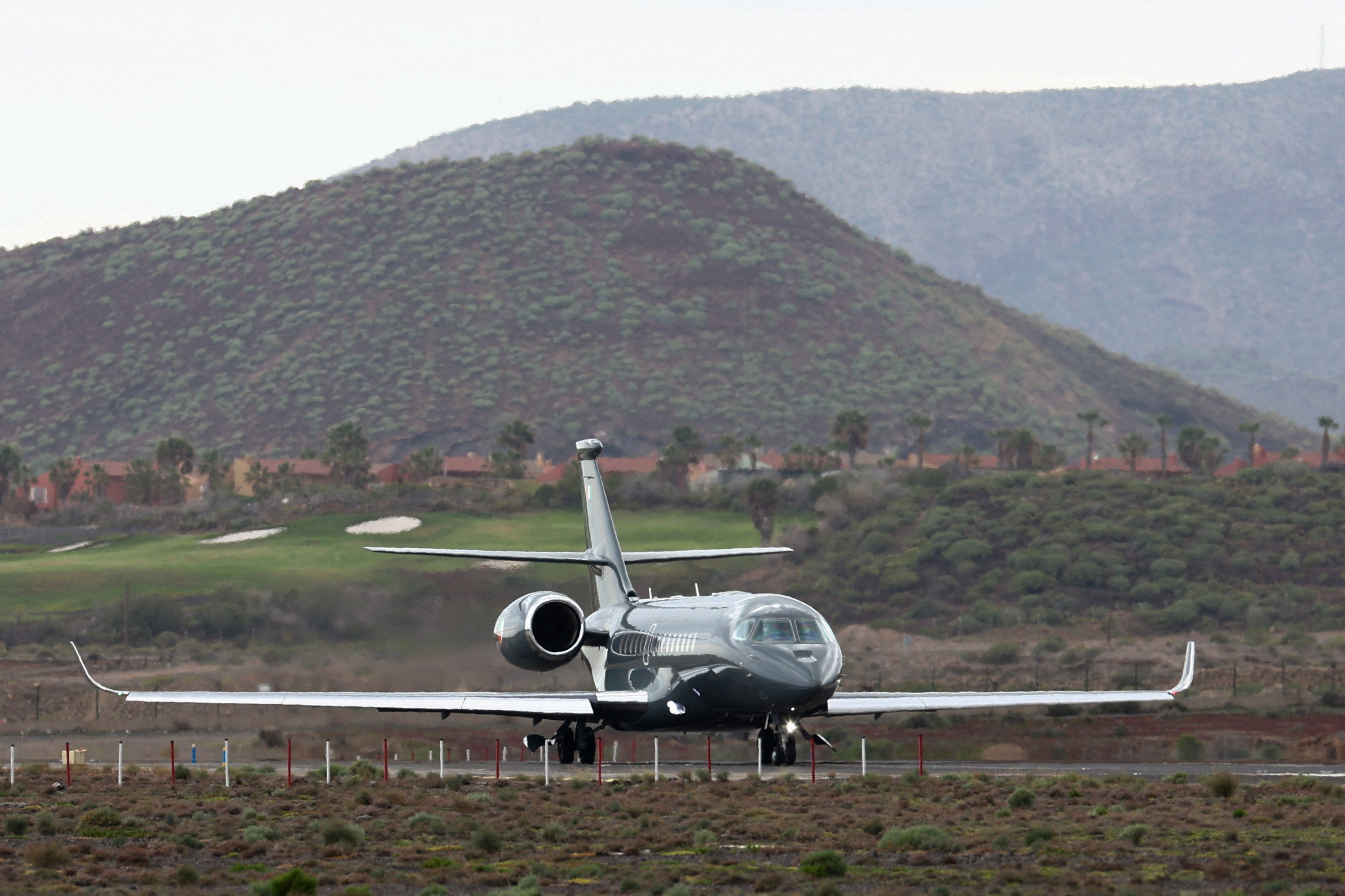 Plane bound for Britain carrying passengers of the cruise ship MV Hondius departs from Tenerife Sud airport