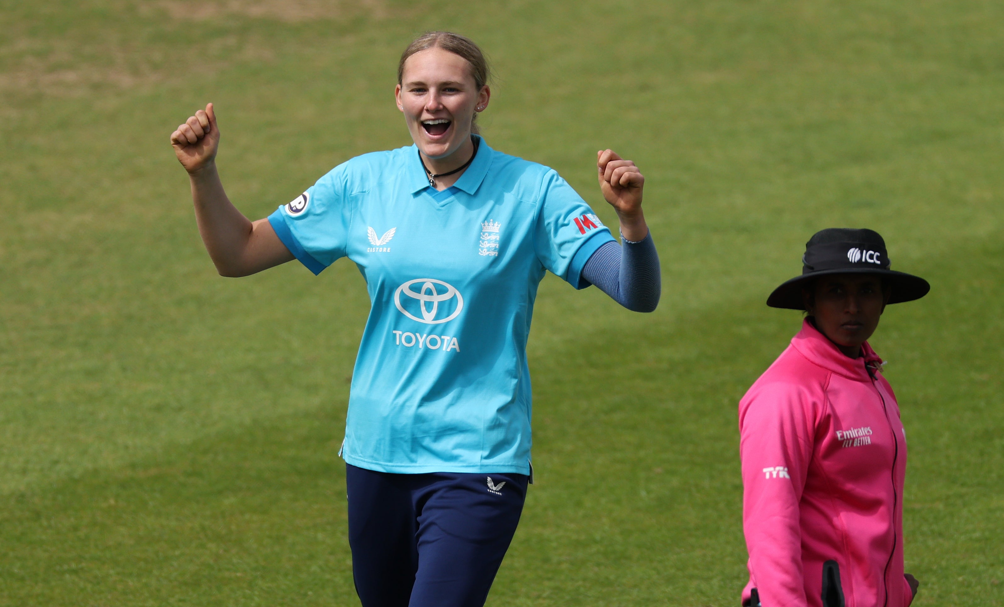 Tilly Corteen-Coleman played a vital role with bat and ball on debut