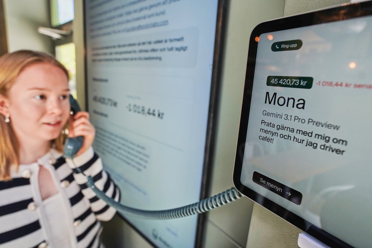 The barista is human but an AI agent runs this experimental Swedish cafe