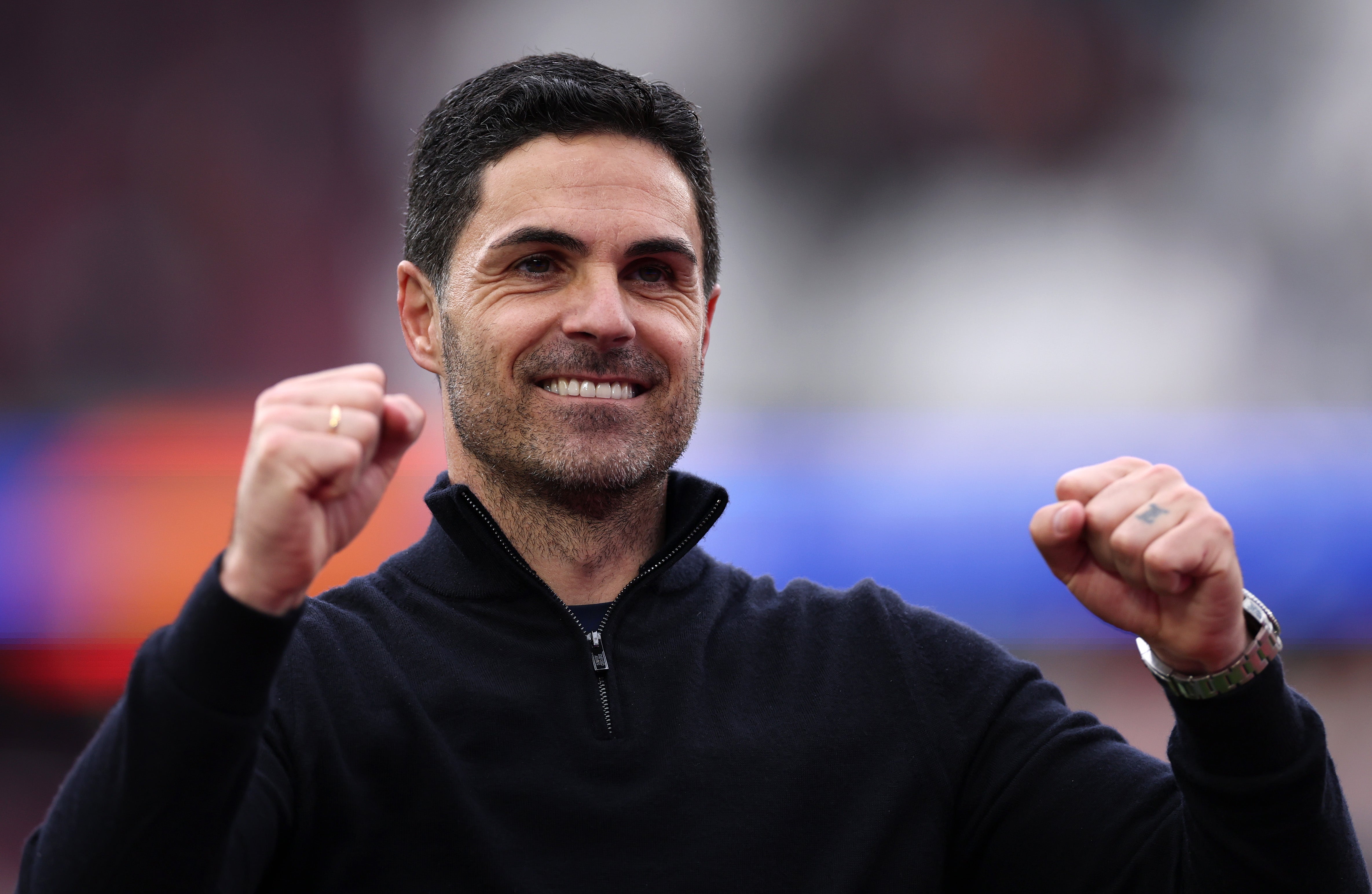 Arteta congratulated the officials