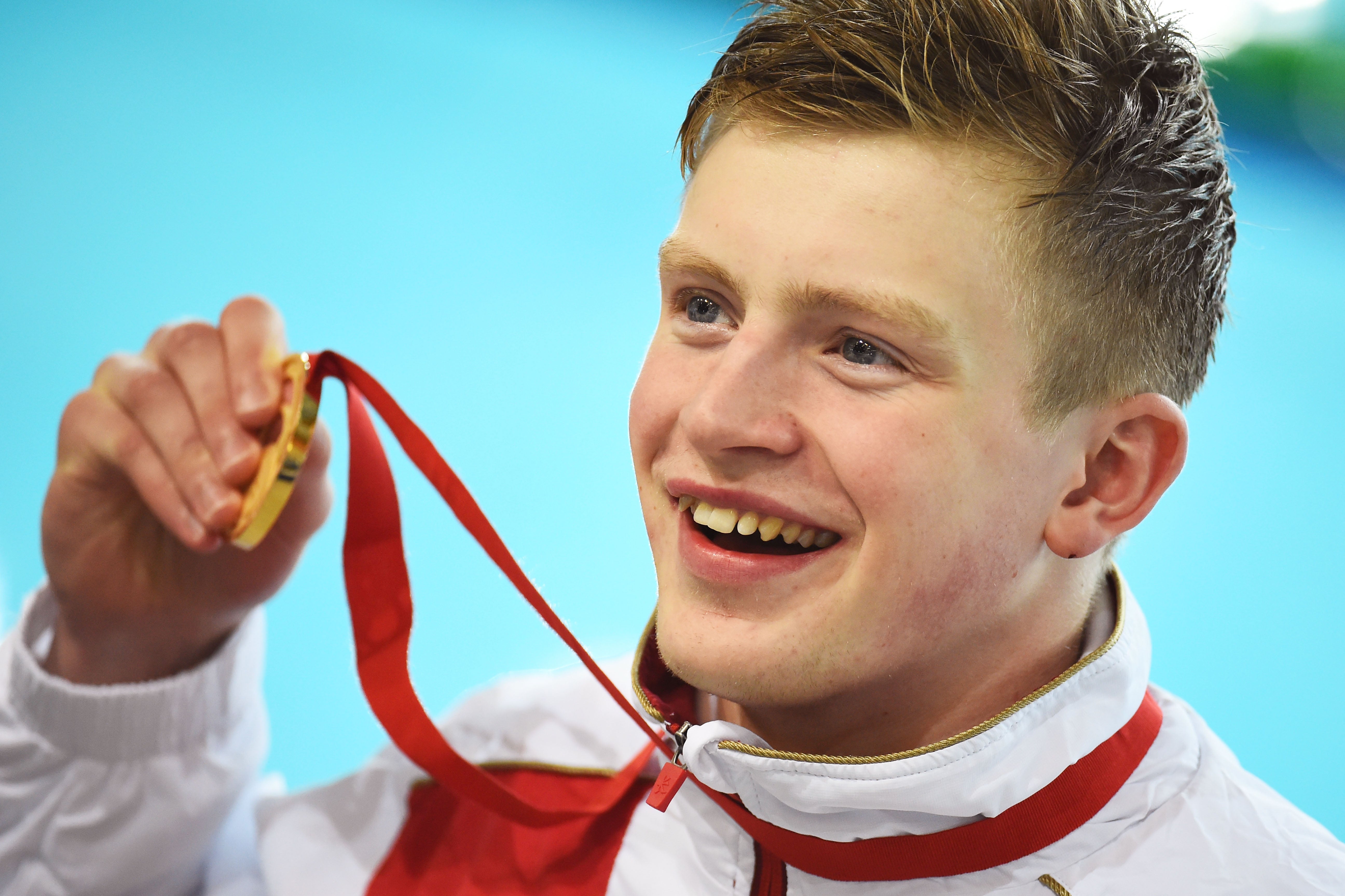 A young Ramsay-Peaty won his first Commonwealth Games gold medals at Glasgow 2014