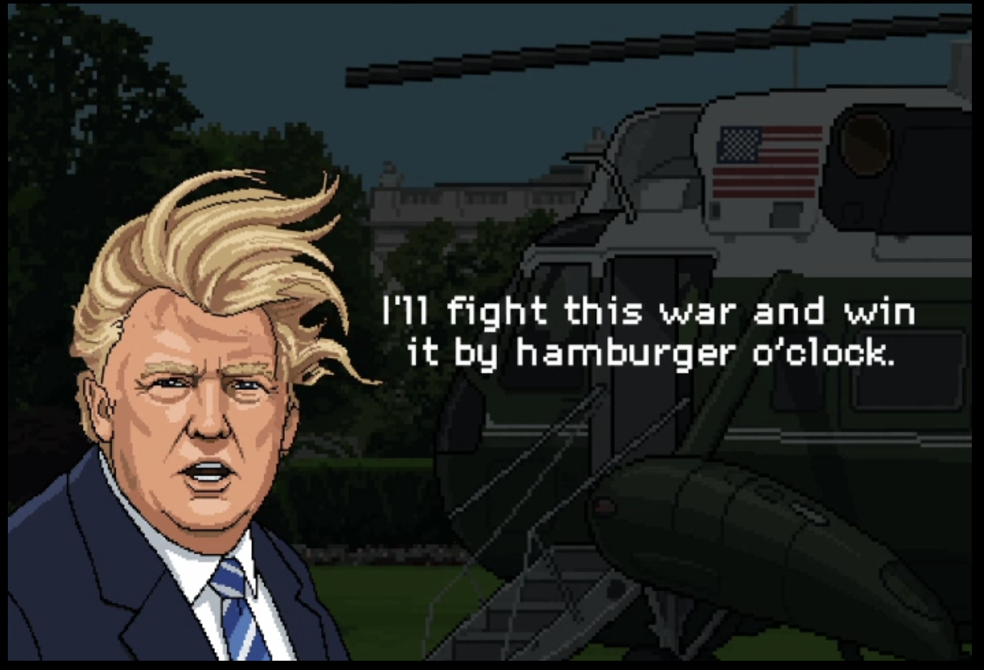 'Operation Epic Furious: Strait to Hell' includes several characters from the administration, including President Donald Trump, Defense Secretary Pete Hegseth and FBI Director Kash Patel