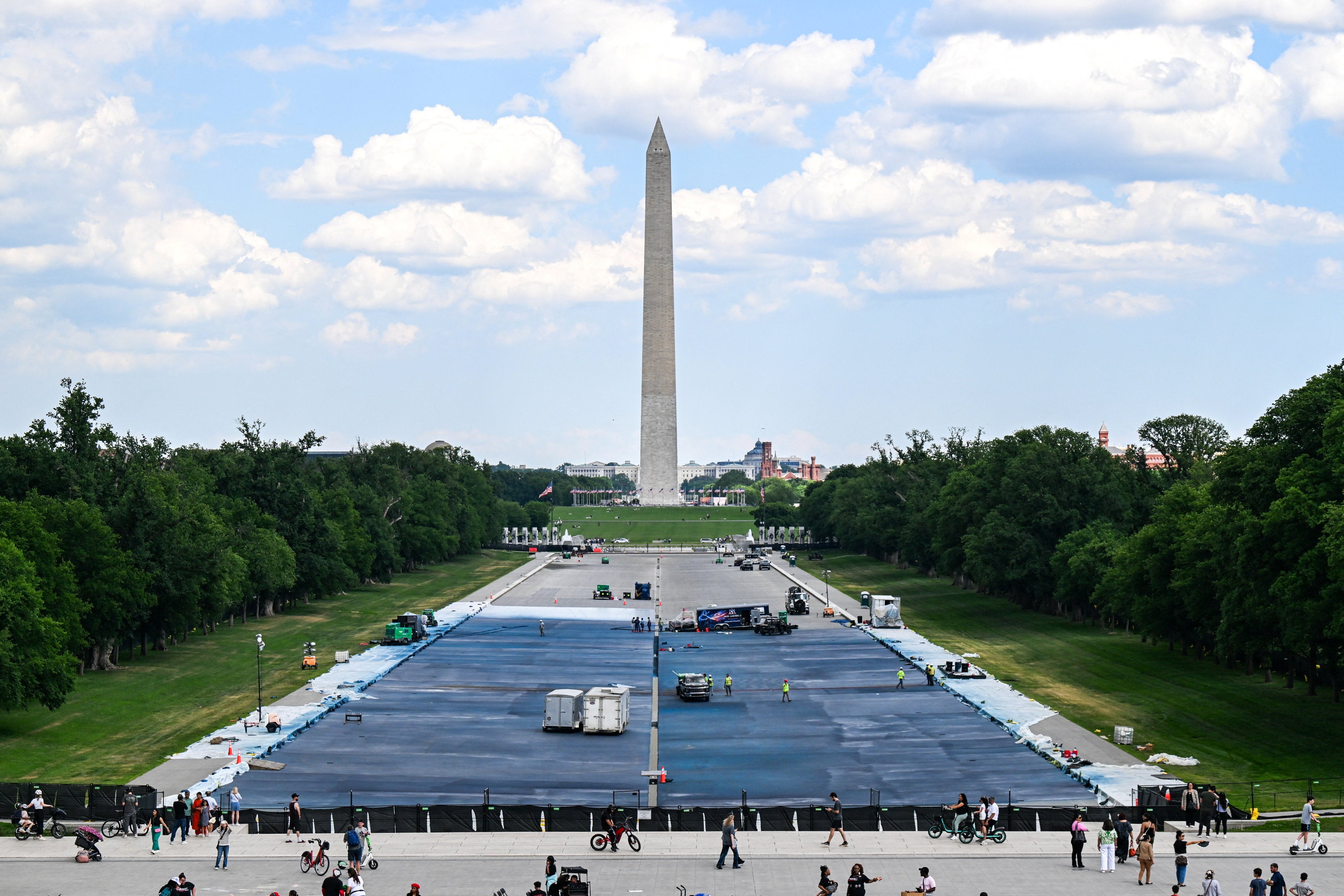 Trump initially said the project could cost $1.5 million, but the Department of Interior gave a no-bid contract for nearly $7 million, and then another payment of more than $6 million
