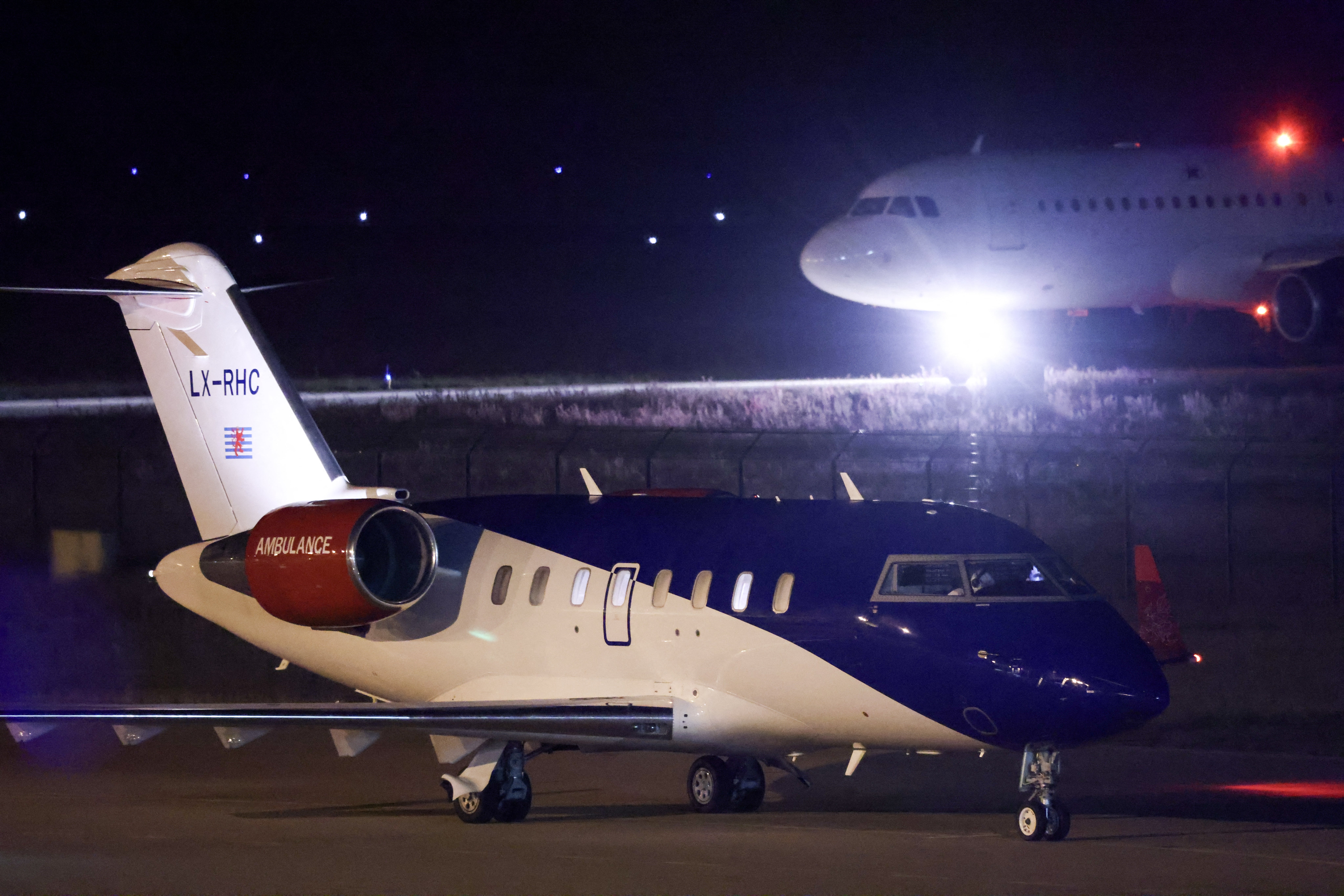 A second evacuation flight from Tenerife lands at Eindhoven Air Base in Eindhoven, Netherlands on 12 May 2026