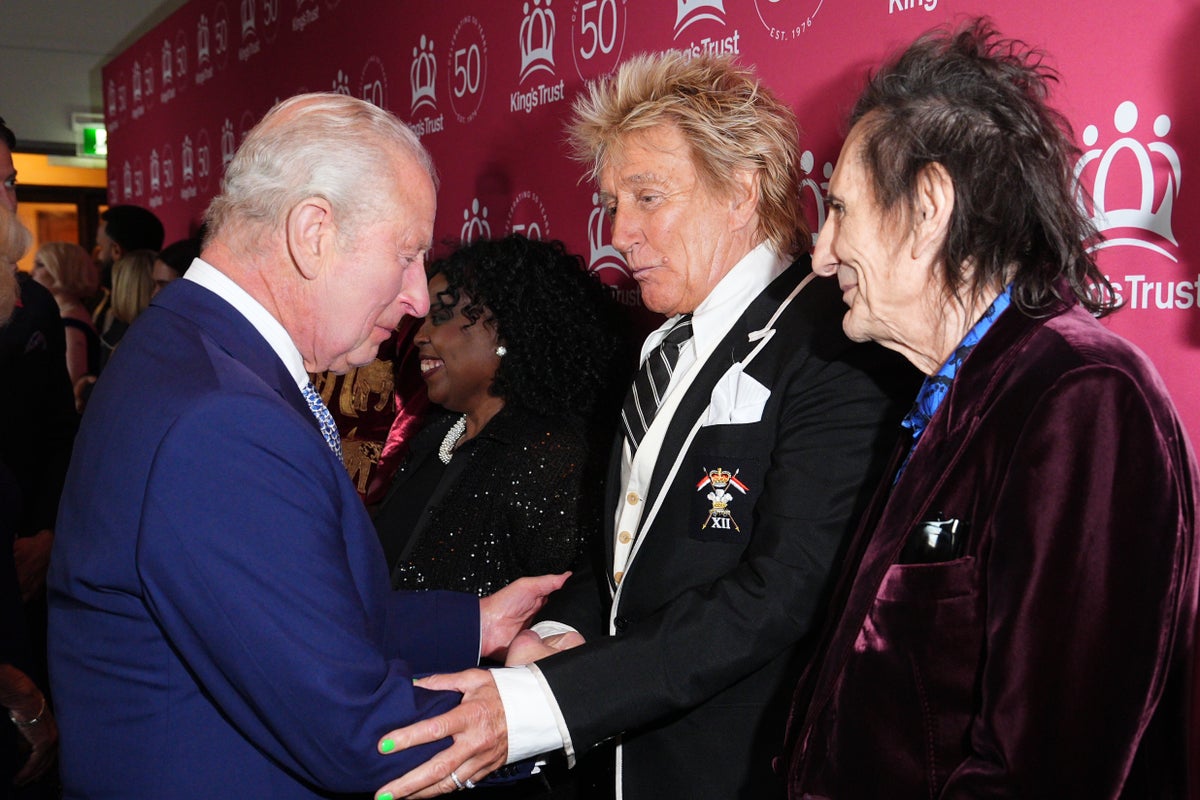 King Charles laughs off Rod Stewart’s