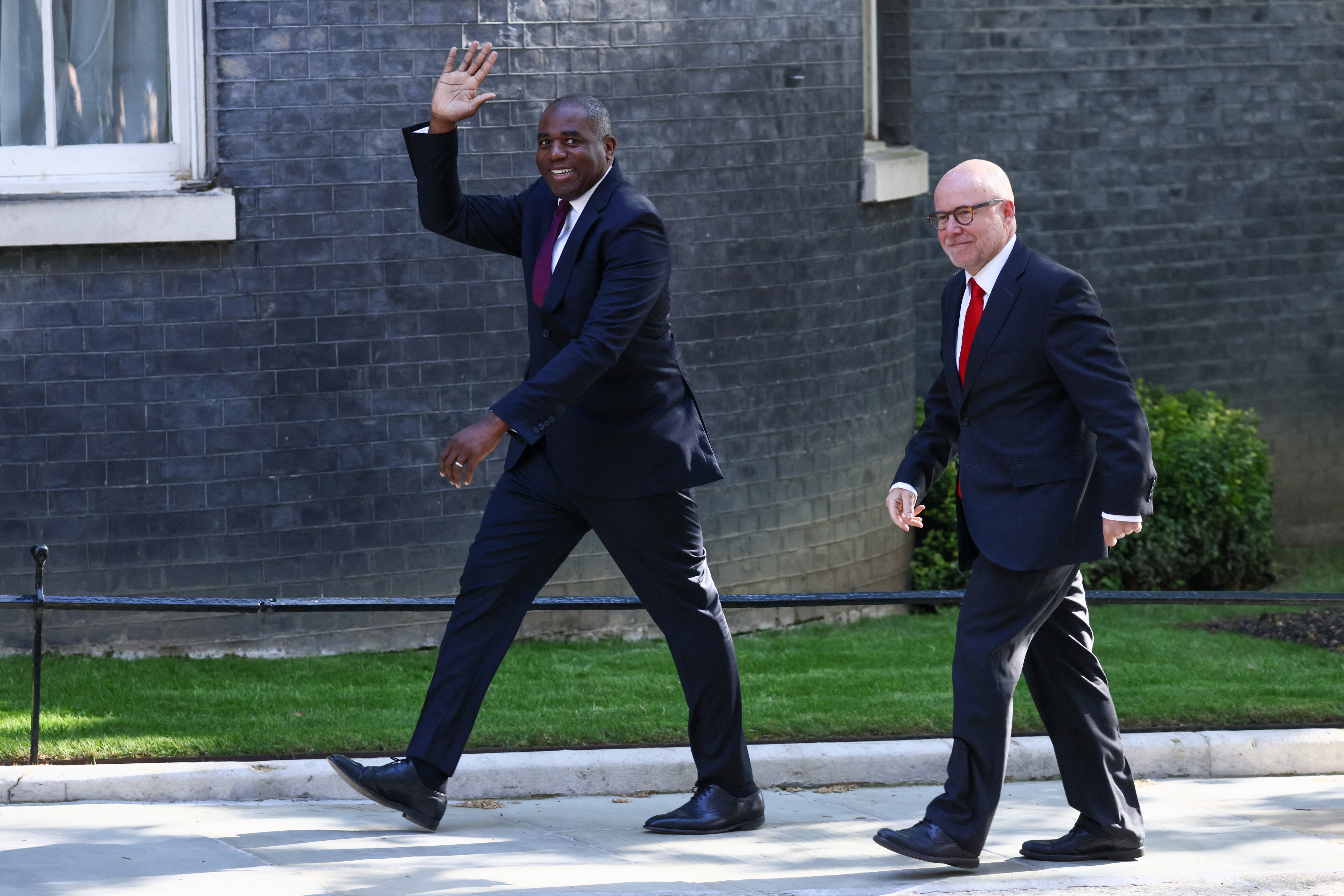 David Lammy arrives in Downing Street