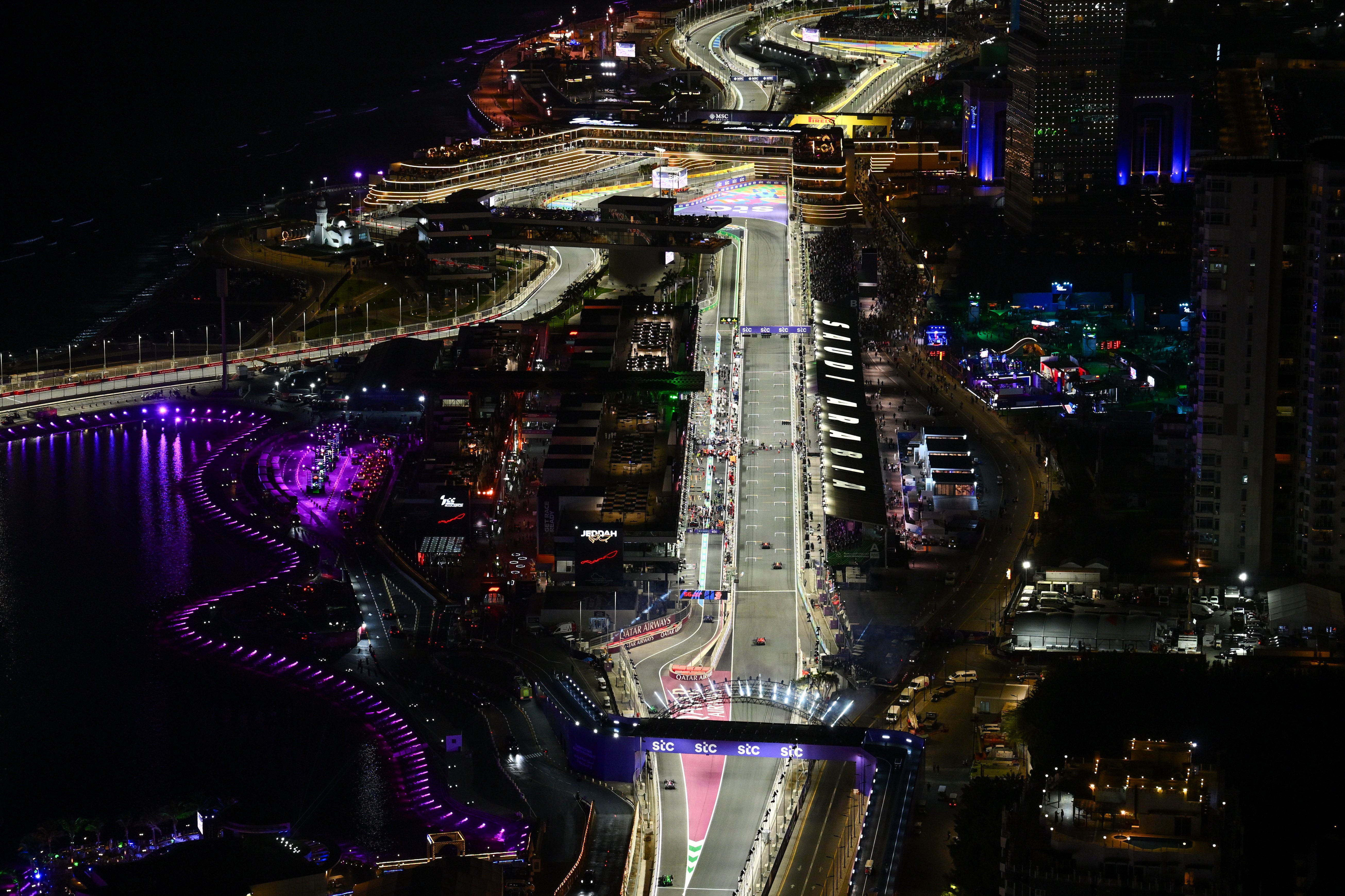 A street track in Jeddah hosts the Saudi Arabian GP