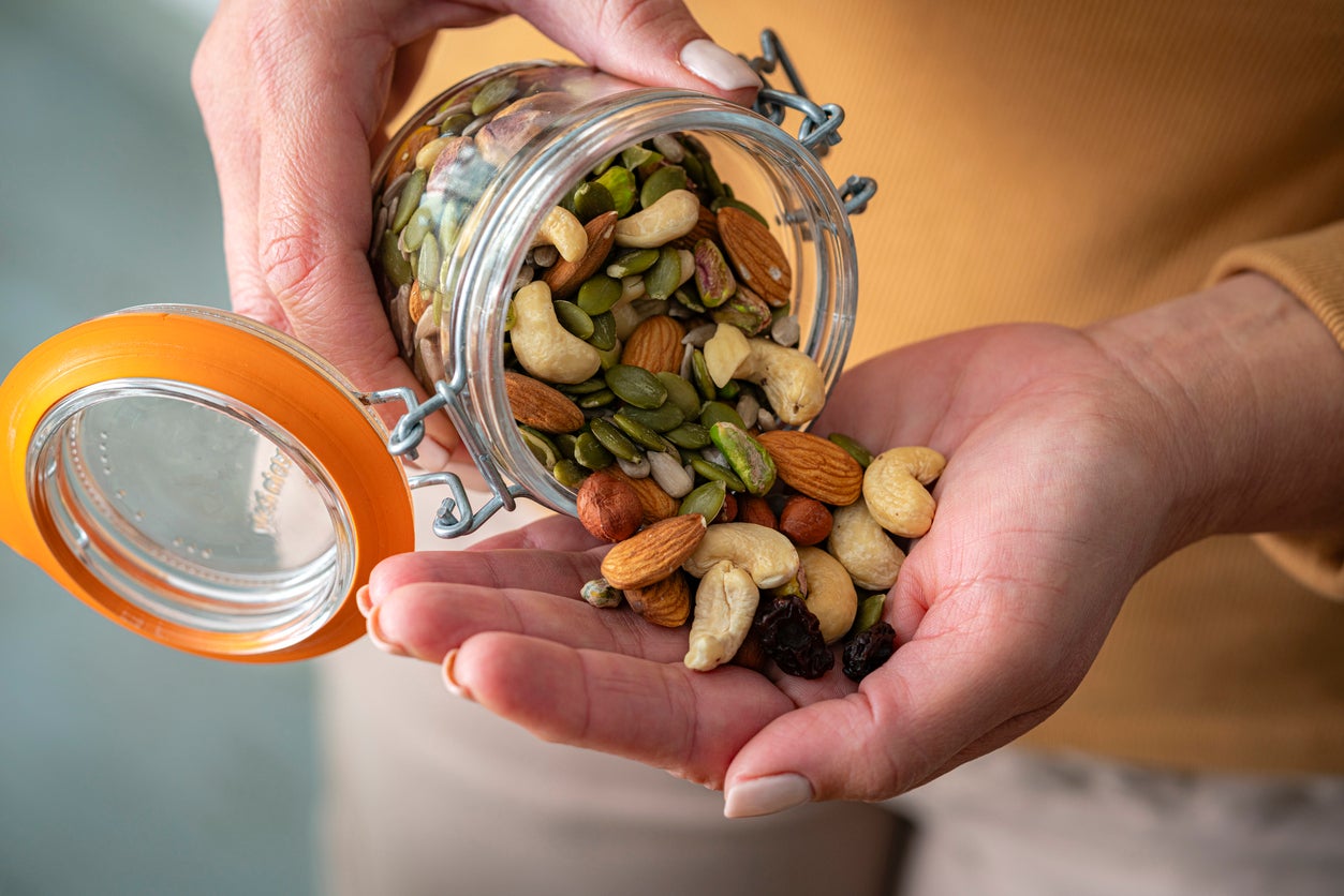 The snack mixes contained a dry milk powder that was previously recalled over potential salmonella contamination