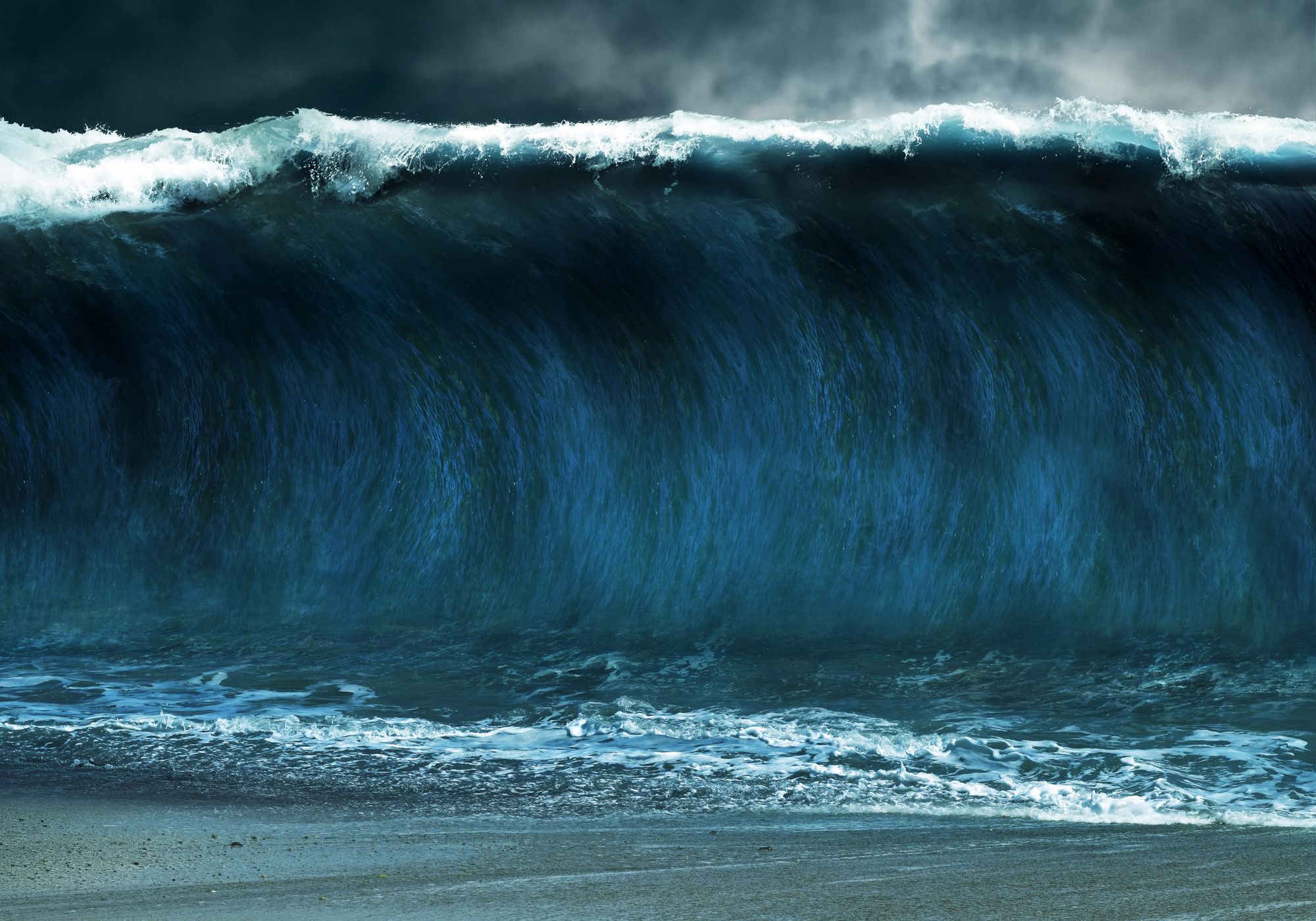 Tsunamis waves were over 100 metres high