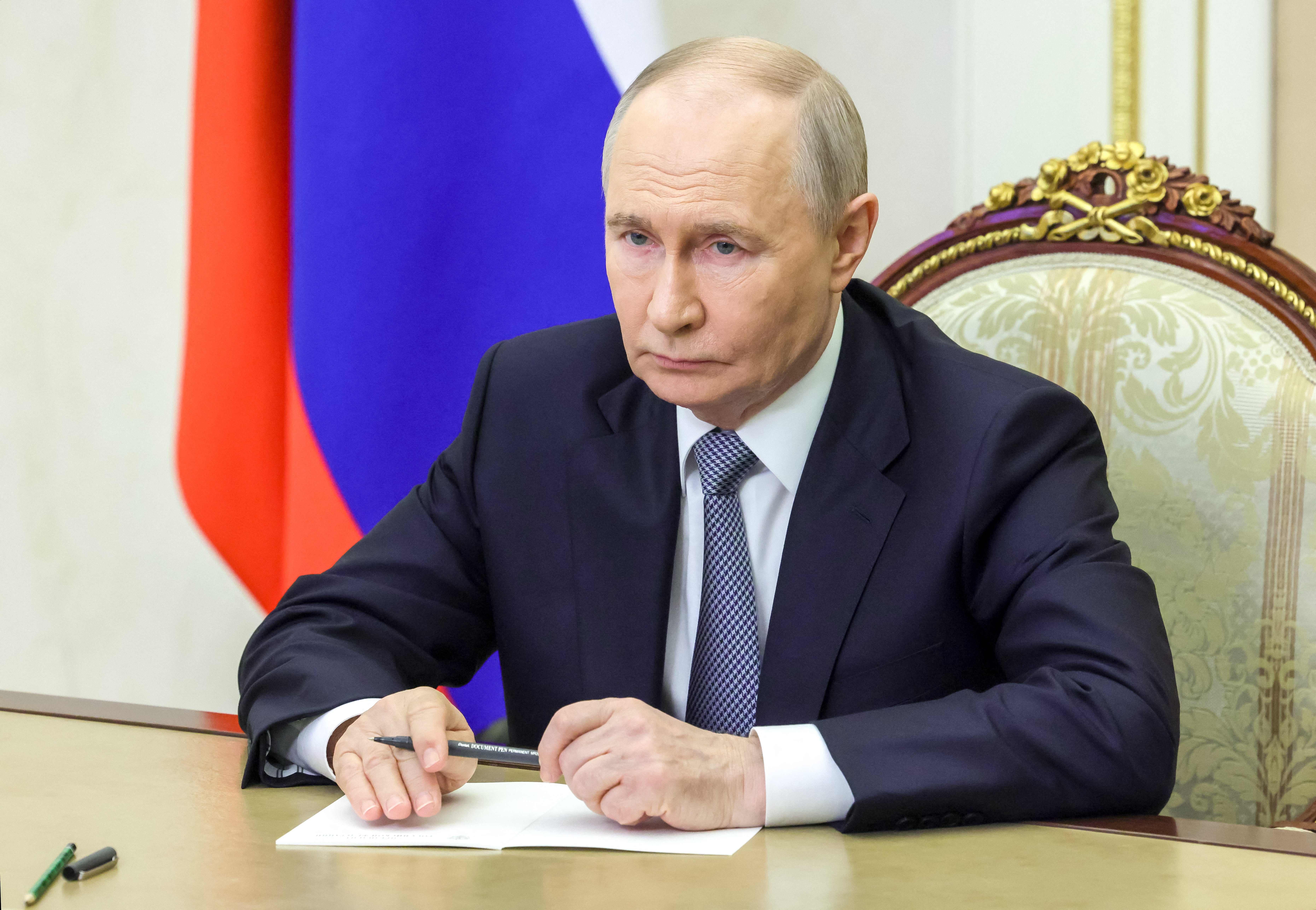 The pair discussed the successful launch of the Sarmat heavy liquid-fueled intercontinental ballistic missile