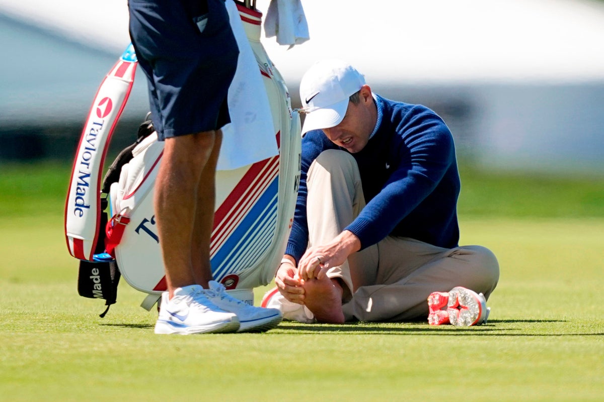 Rory McIlroy troubled by foot problem in US PGA Championship practice