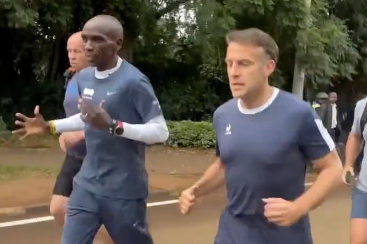 The Real Reason Emmanuel Macron Ran with Eliud Kipchoge in Nairobi