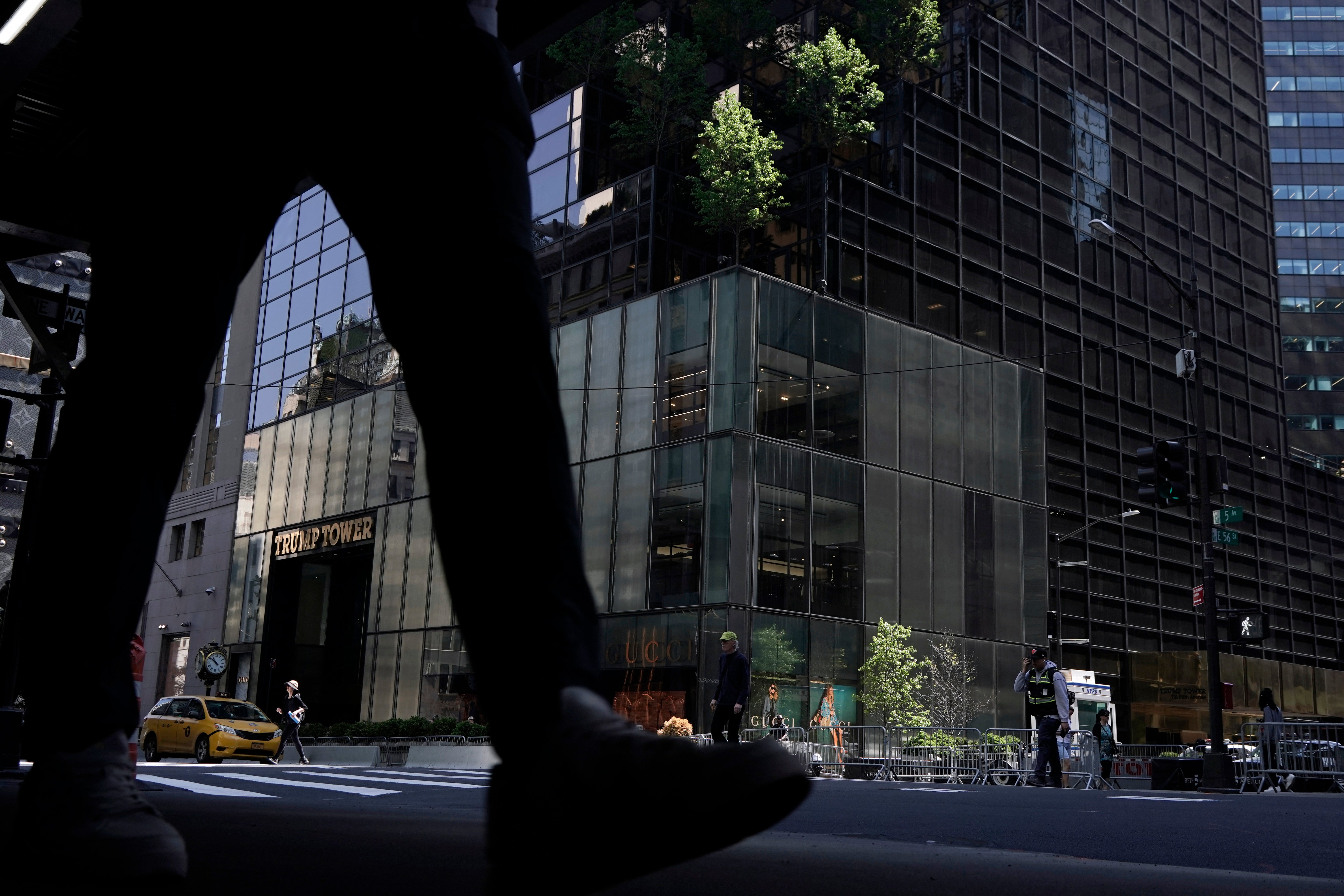 The accident happened in an upscale shopping area that includes a Cartier store and is about four blocks from Trump Tower