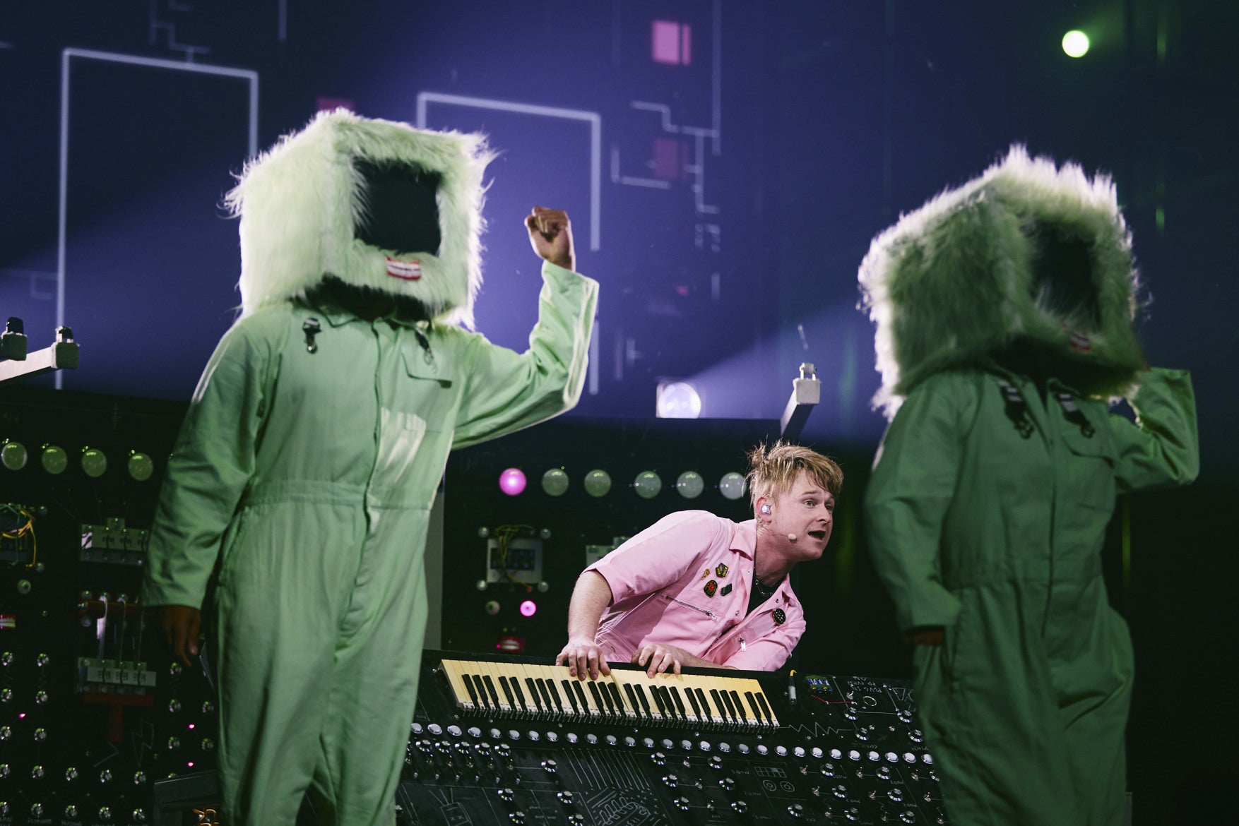 Look Mum No Computer during rehearsals for Eurovision 2026