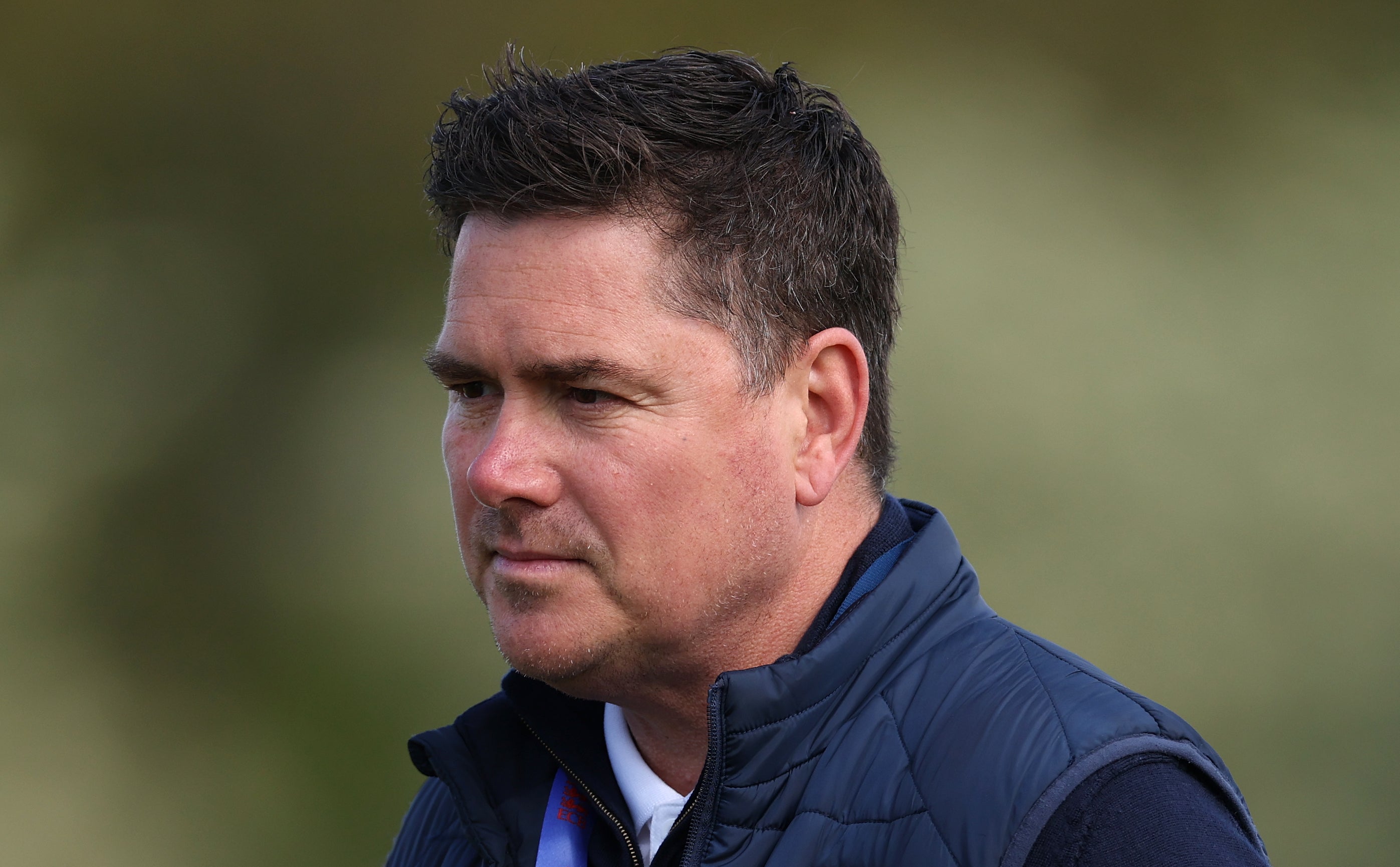 <p>Marcus North, Director of cricket for Durham looks on</p>