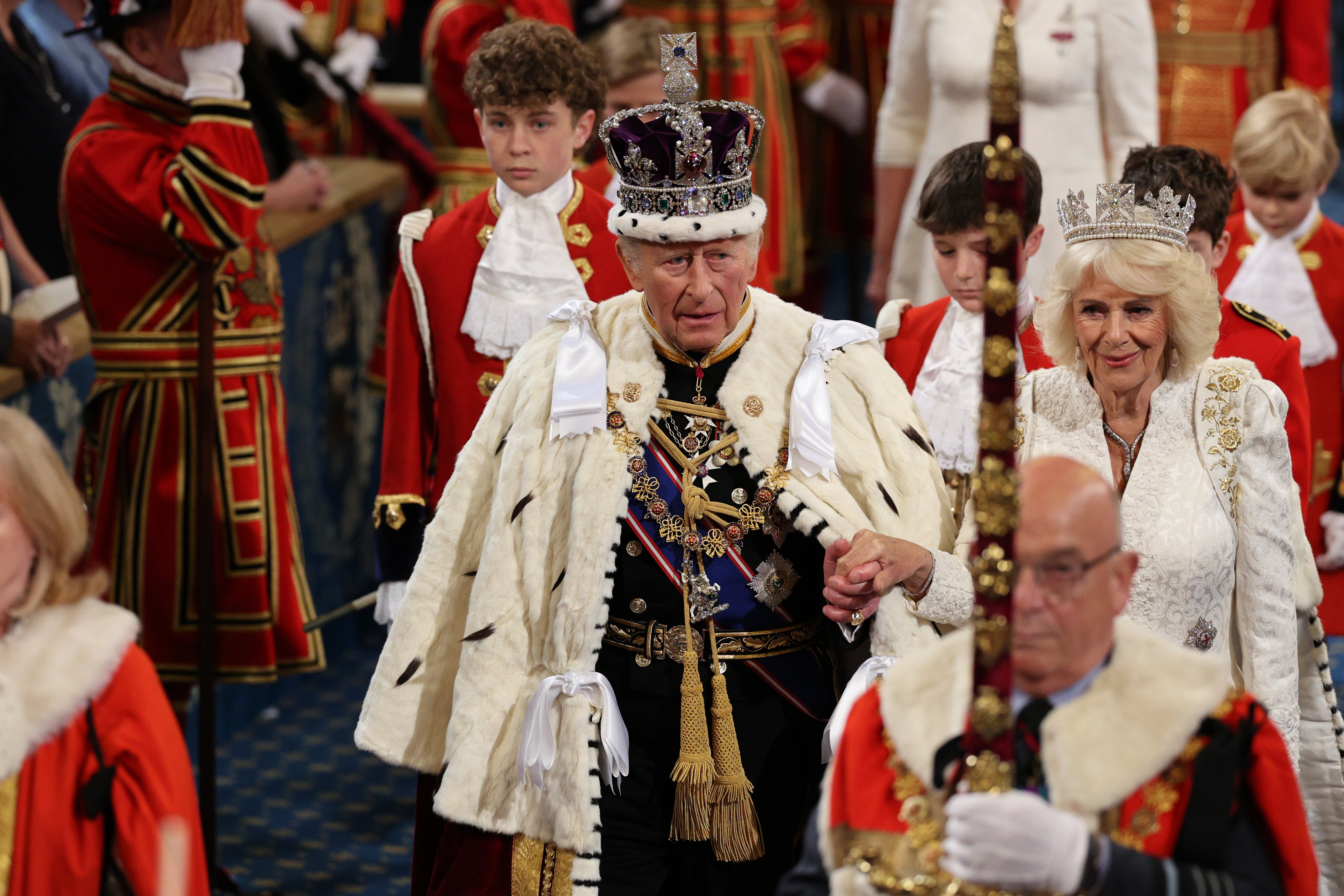 King Charles said: ‘My government will respond to this world with strength and aim to create a country that is fair for all’