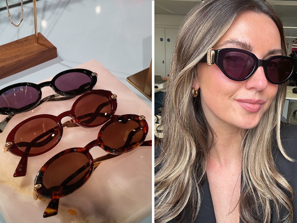 Jimmy Fairly Black Round Sunglasses Blue Brown NEW IN. NUANCES. Same attitude, fresh shades. New tones for  main image 3